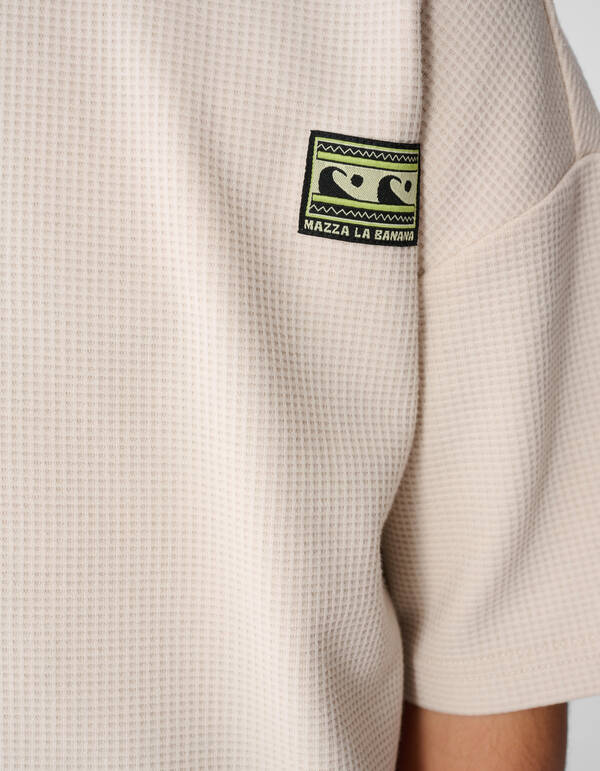 Struktur T-Shirt Beige SHOEBY BOYS