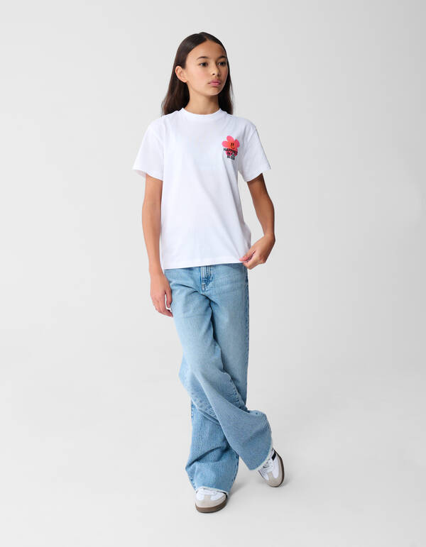 Happiness Artwork T-Shirt Wei&szlig; SHOEBY GIRLS