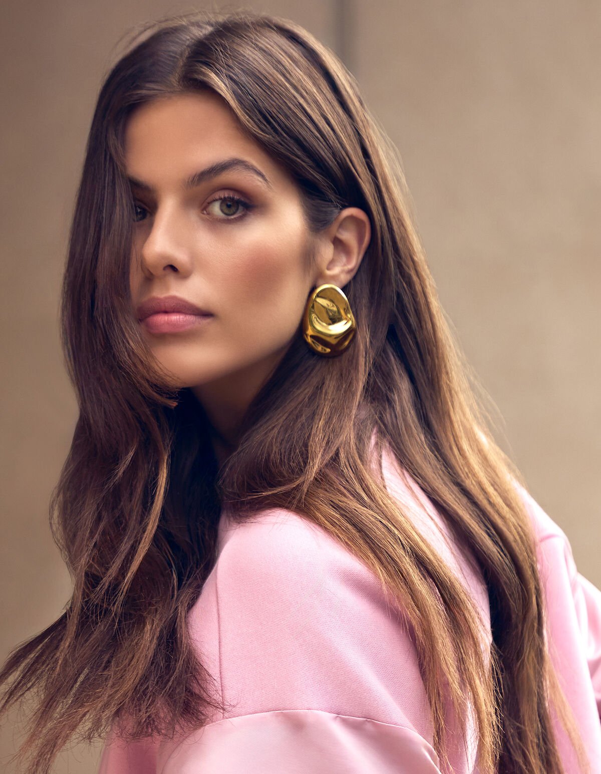 Oval Ohrringe Gold SHOEBY ACCESSOIRES