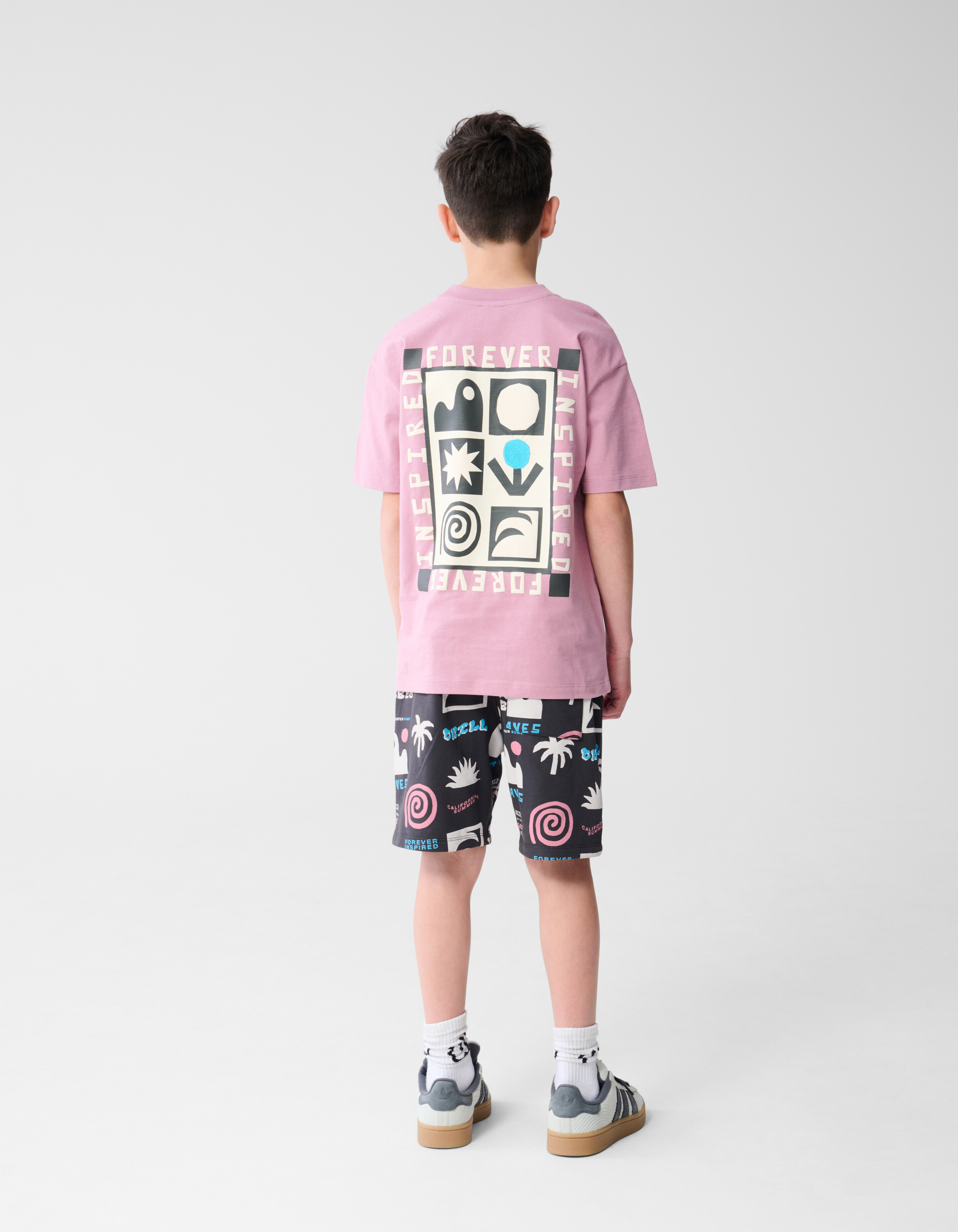 Holiday Artwork T-shirt Roze SHOEBY BOYS