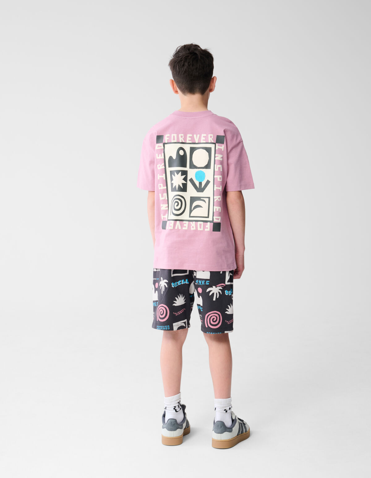 Holiday Artwork T-shirt Roze SHOEBY BOYS