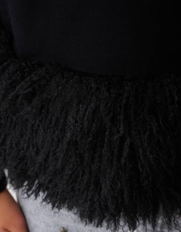 Federpullover Schwarz SHOEBY GIRLS