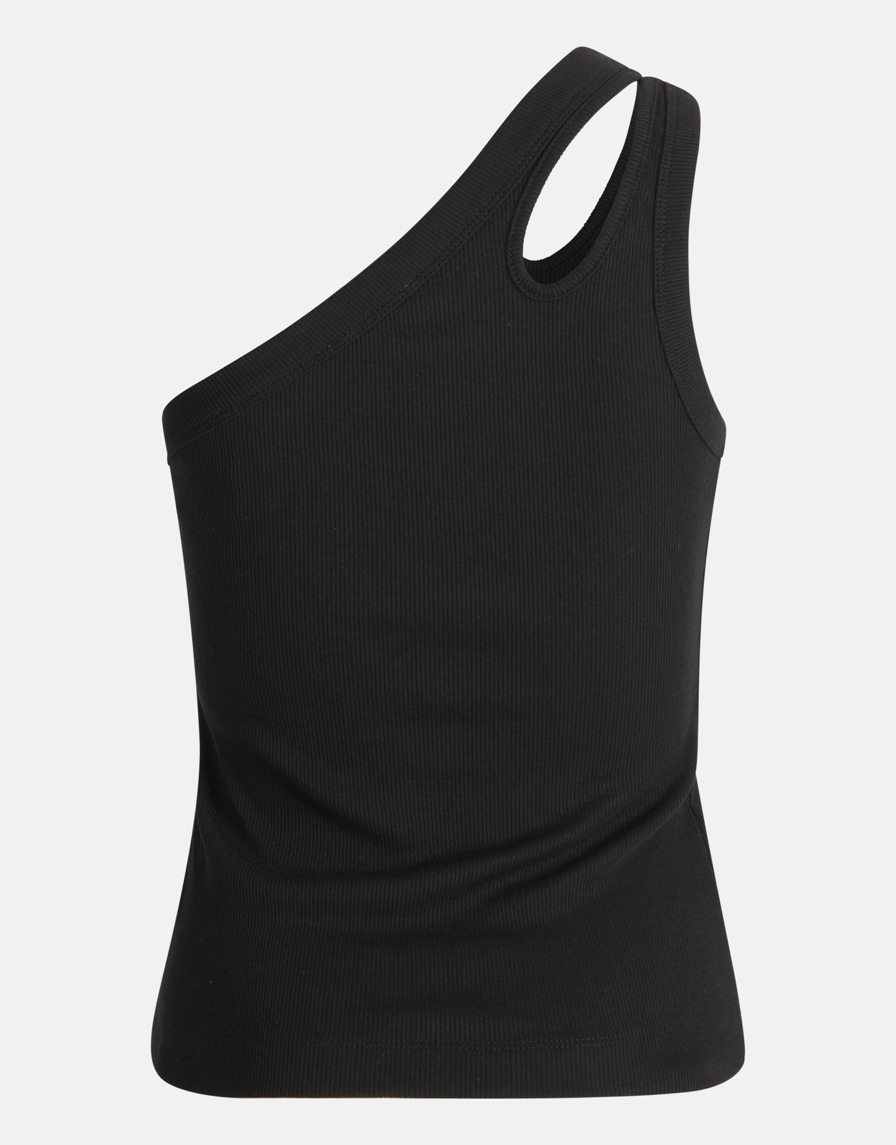 Asymmetrisches ausgeschnittenes Top Schwarz SHOEBY WOMEN