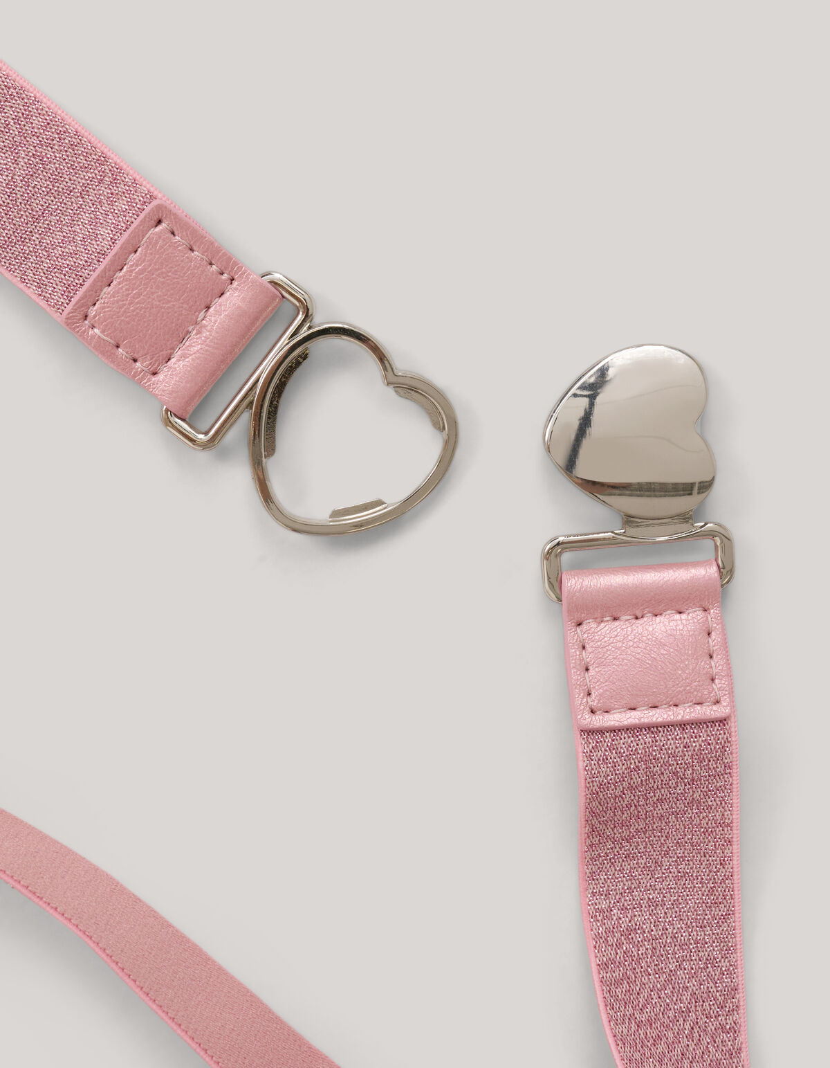 Elastischer Herzg&uuml;rtel Rosa SHOEBY ACCESSOIRES