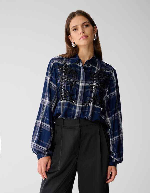 Diamond Beads Bluse Dunkelblau von Mieke SHOEBY WOMEN