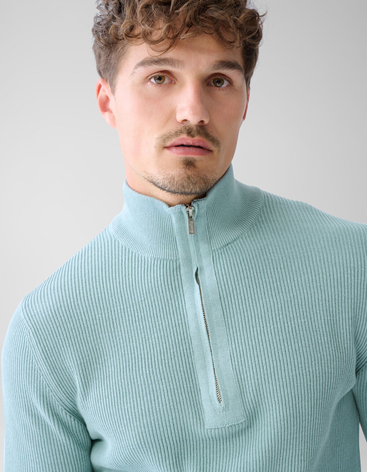 Pullover mit Reißverschluss Grau SHOEBY MEN