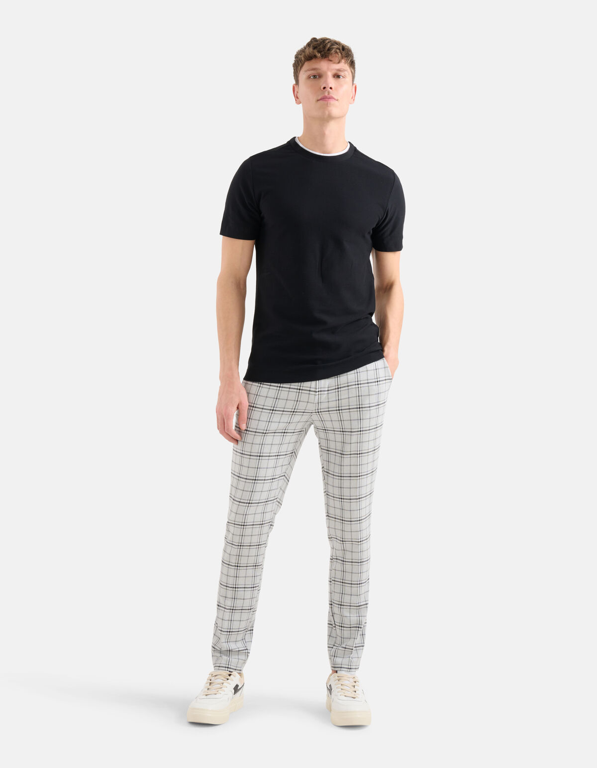 Double-Layer-T-Shirt Schwarz SHOEBY MEN