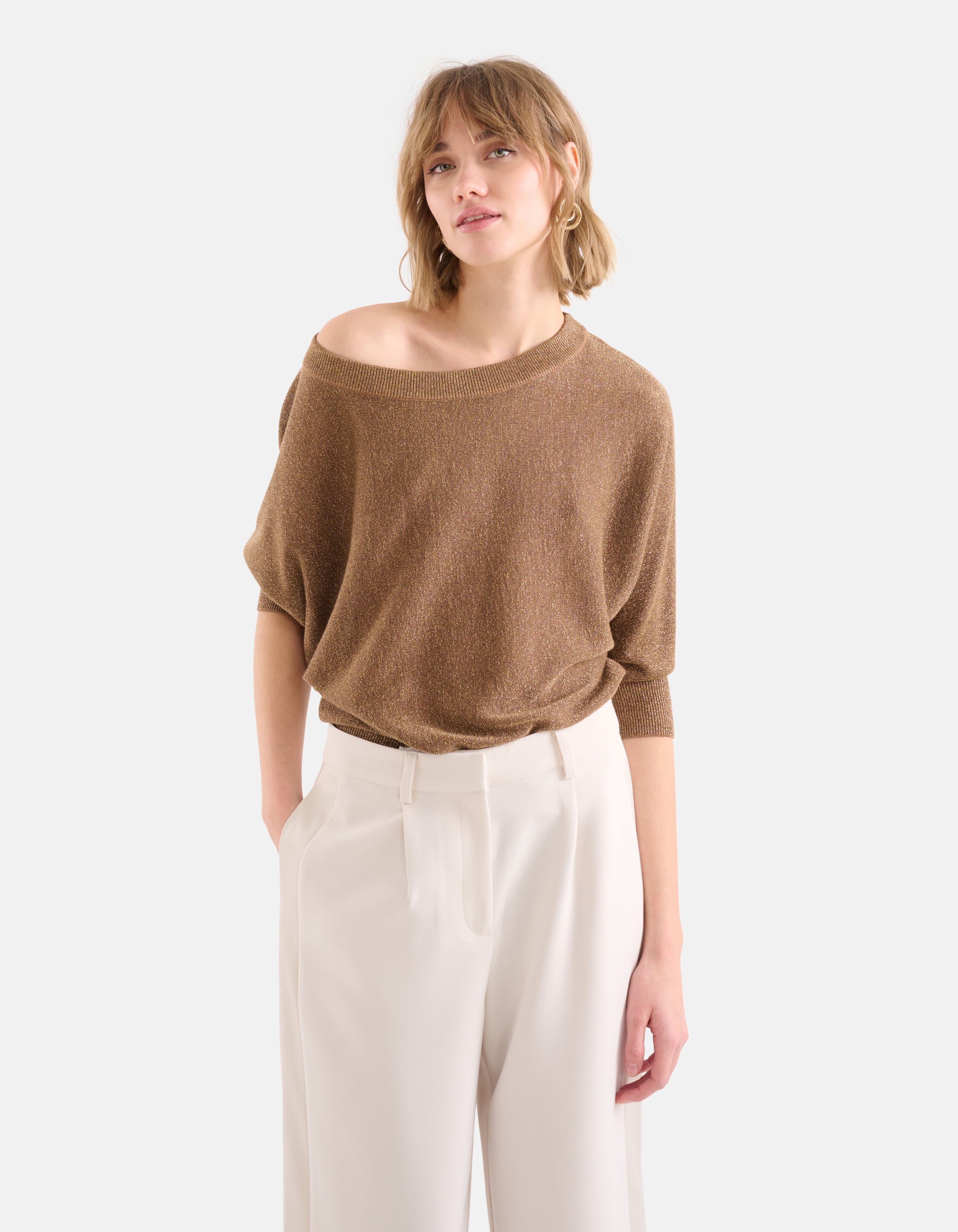 Pullover Glitzer Batwing SHOEBY WOMEN