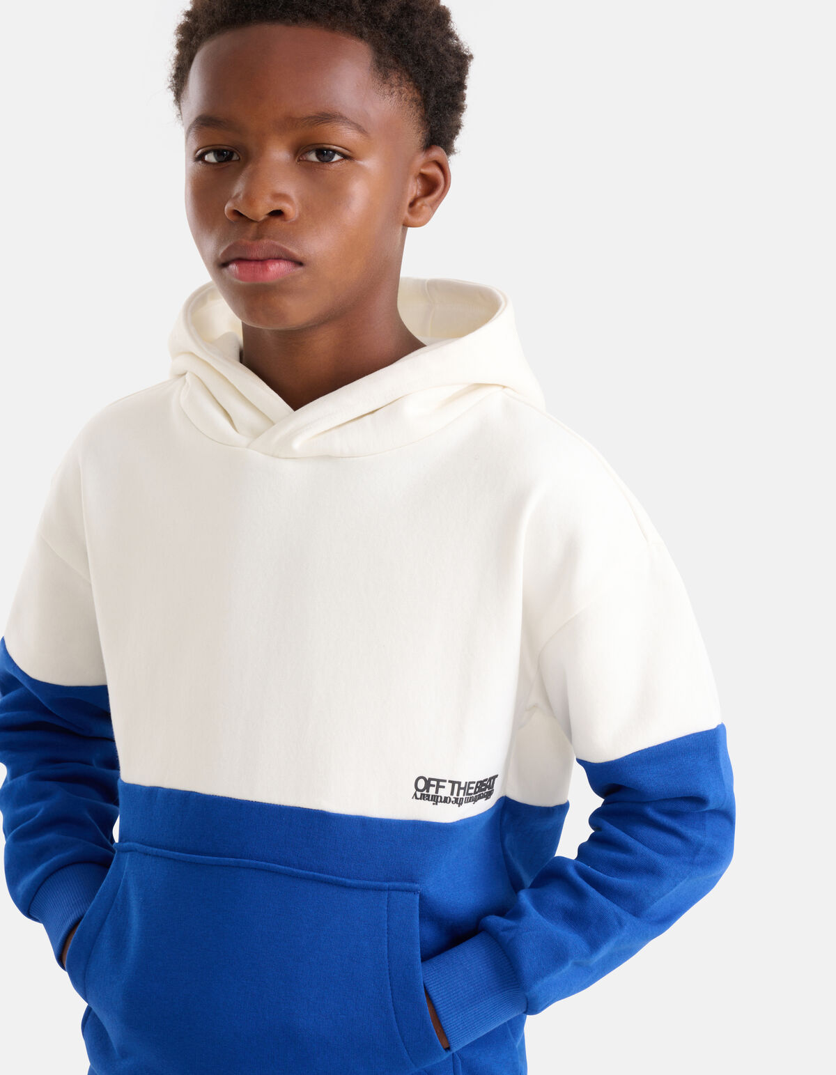 Colorblock Hoodie Blau SHOEBY BOYS