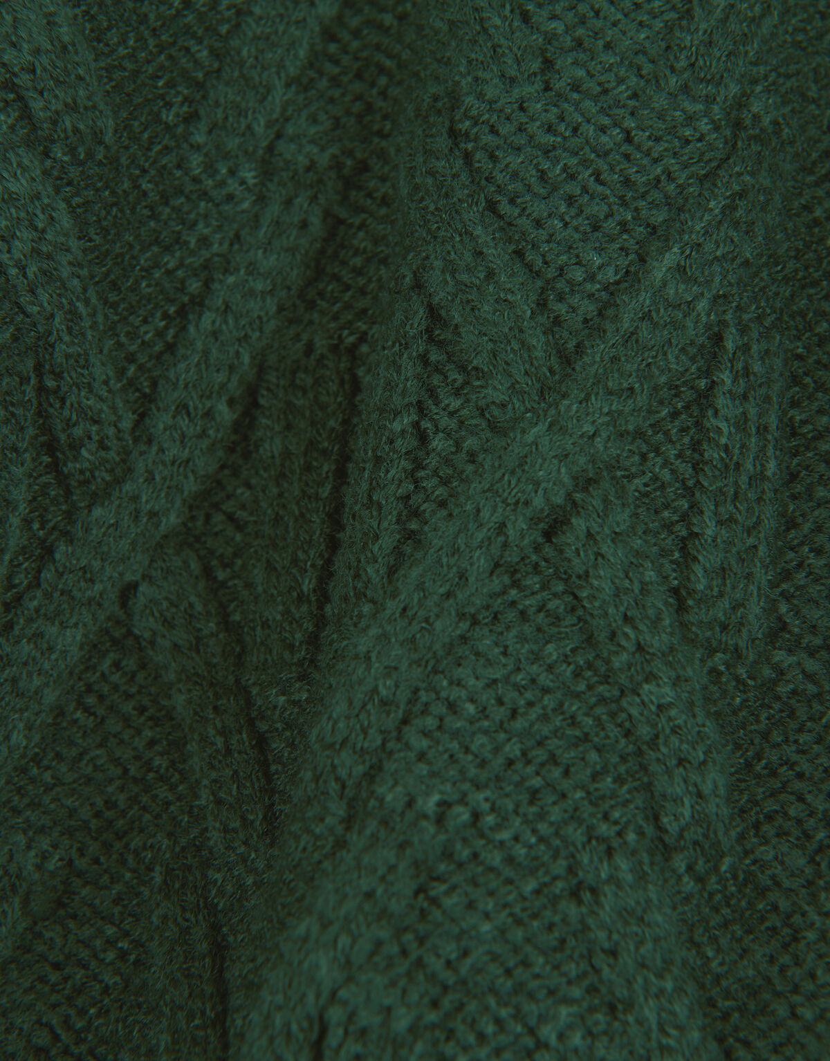 Grafischer Kabelpullover Dunkelgrün SHOEBY BOYS