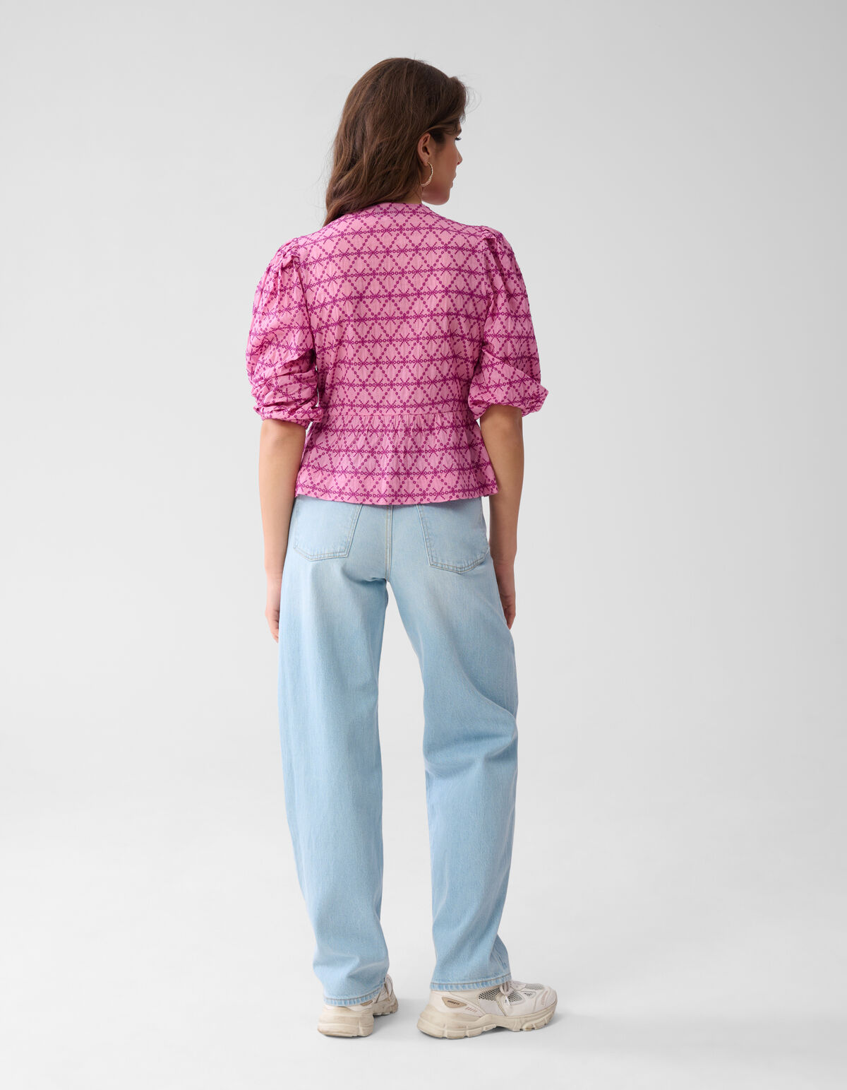 Bedruckte Streifbluse Roze SHOEBY WOMEN