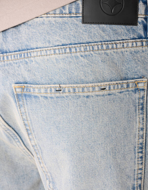 Baggy Fit Jeans Waschblau/Grau L32 SHOEBY MEN