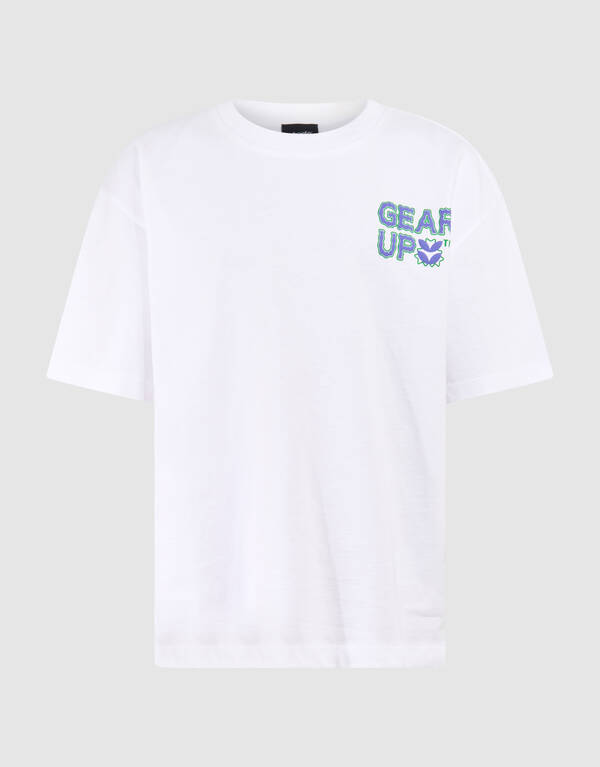 Gear Up Text-T-Shirt Weiß SHOEBY BOYS