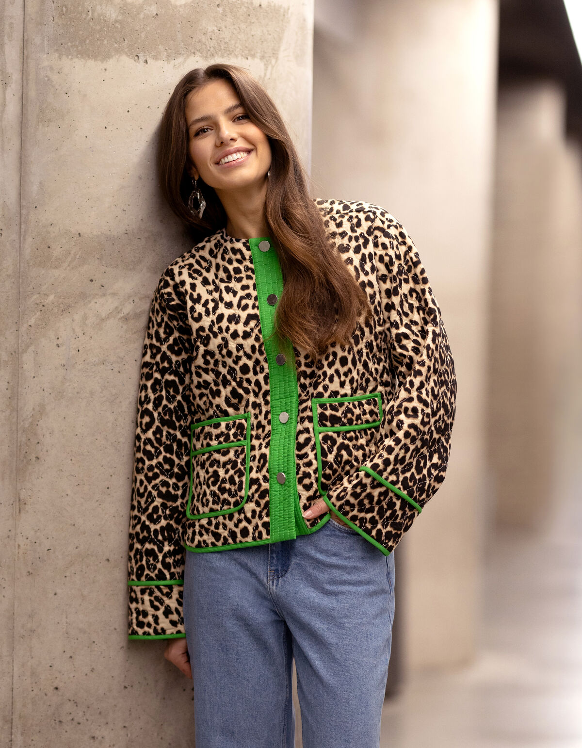 Gesteppte Leopardenjacke Braun SHOEBY WOMEN