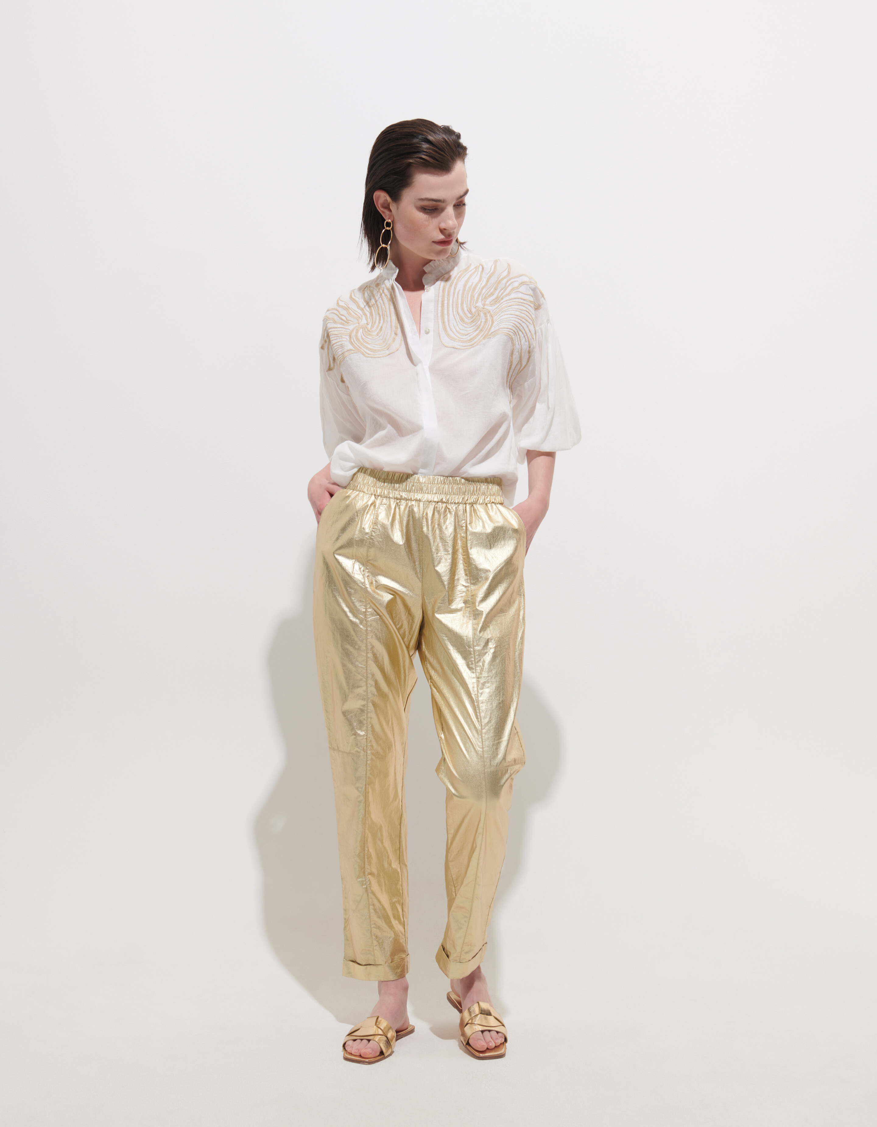Metallischer Jogger Gold SHOEBY WOMEN