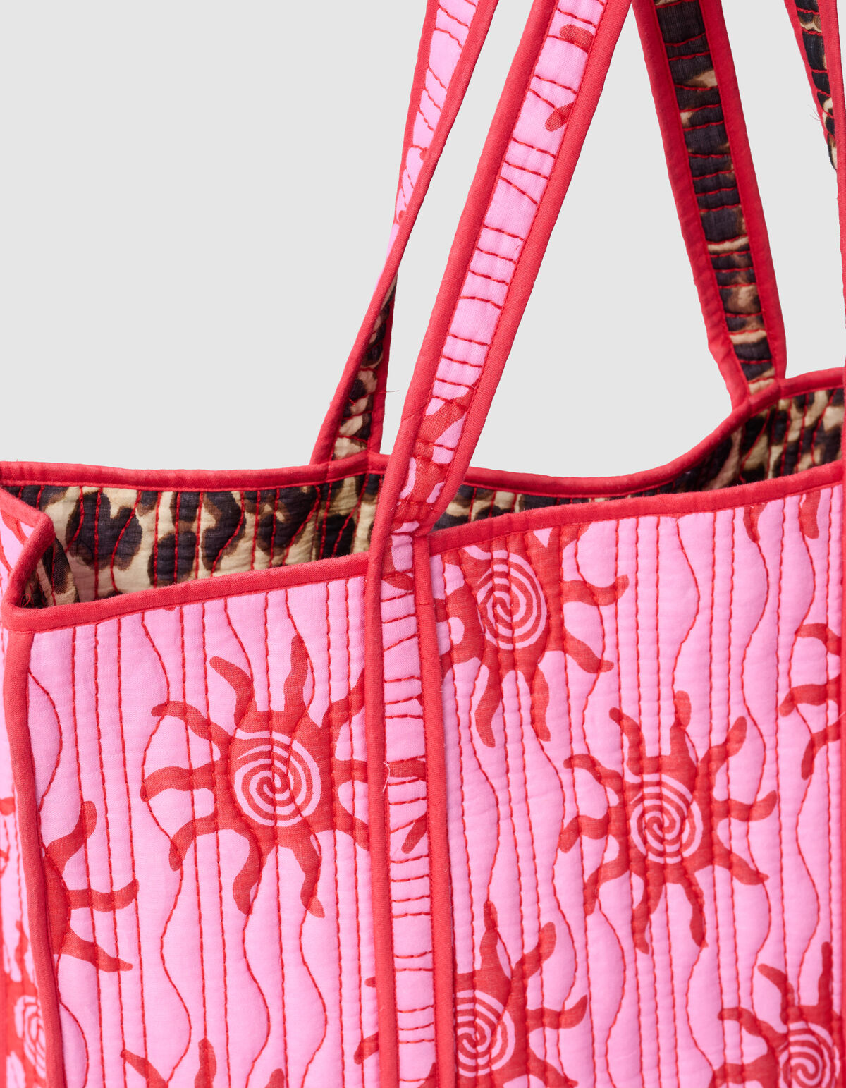 Der Reversible Printed Shopper Pink SHOEBY ACCESSOIRES