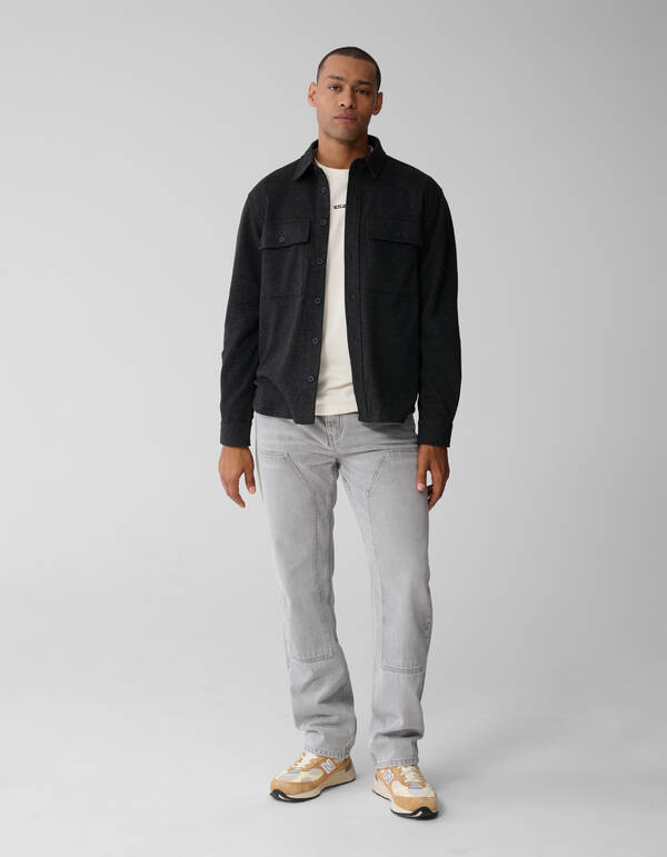 Soft Overshirt Dunkelgrau SHOEBY MEN