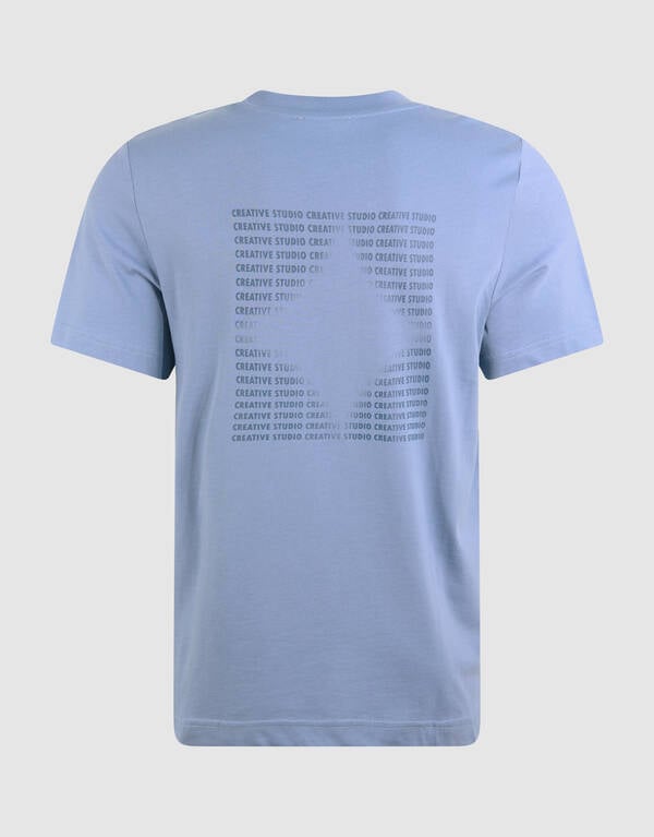 Text Artwork T-shirt Hellblau SHOEBY MEN