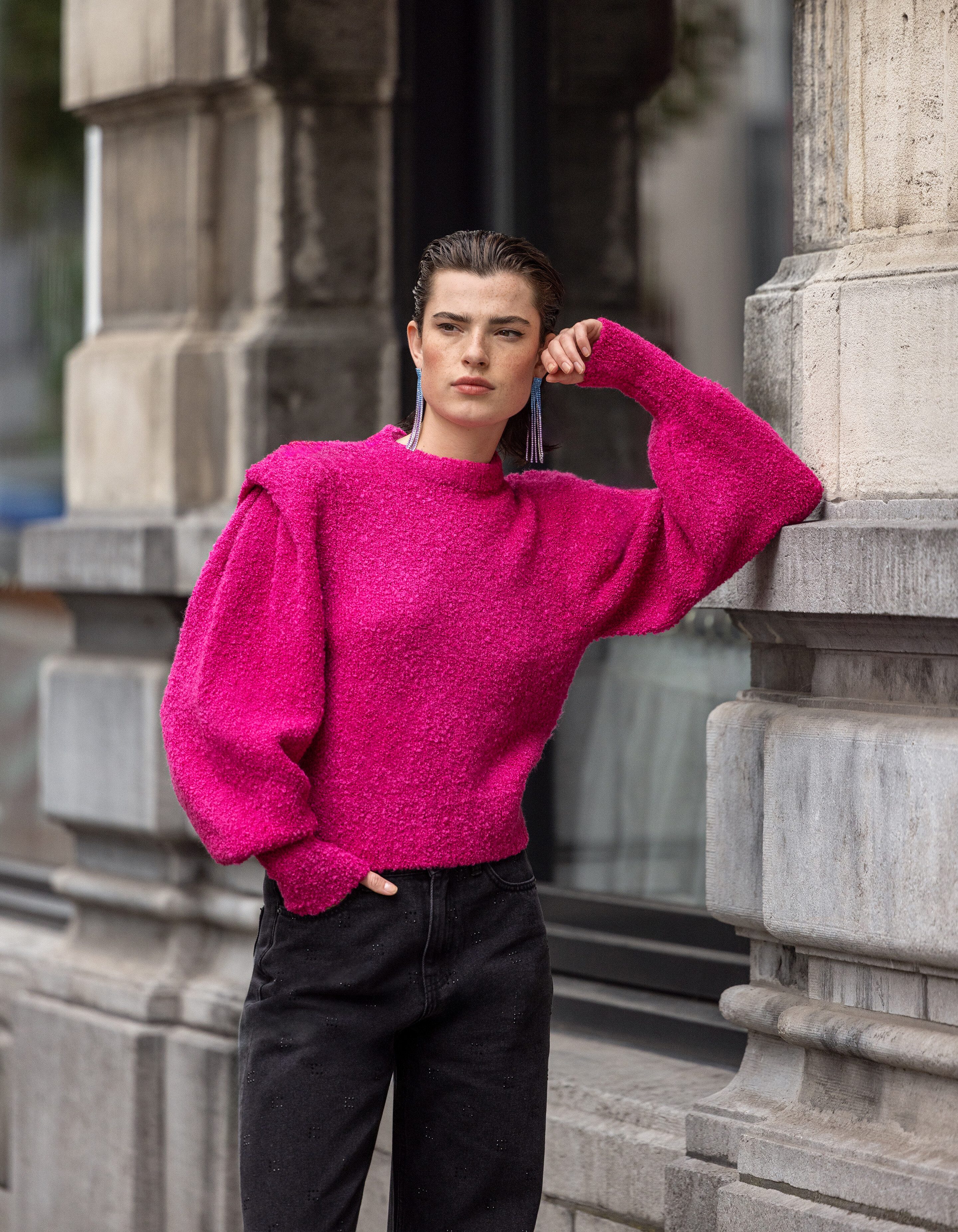 Boucle-Pullover Rosa SHOEBY WOMEN