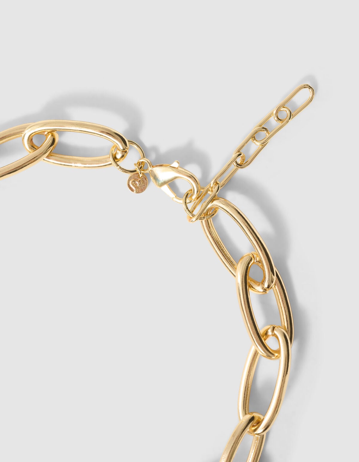 Oval Chain Halskette aus Gold SHOEBY ACCESSOIRES