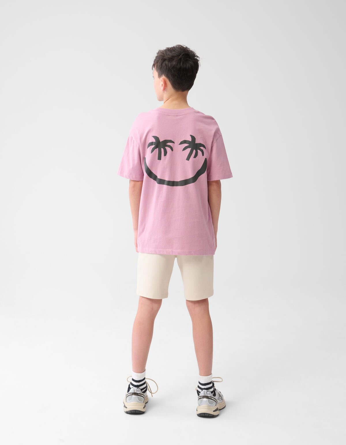 Smiley Palm T-shirt Hellrosa SHOEBY BOYS