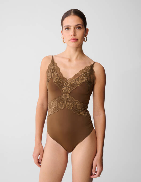 Spitzenbody Khaki SHOEBY WOMEN