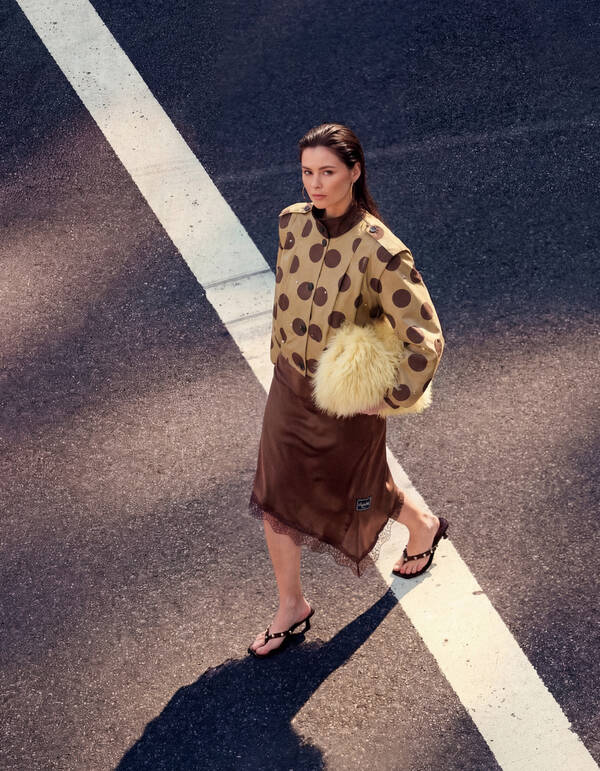 Asymmetrischer Rock Braun SHOEBY WOMEN