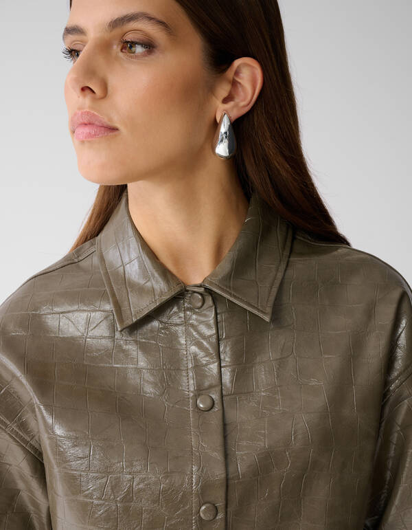 Krokodilbluse Dunkelgrün von Mieke SHOEBY WOMEN