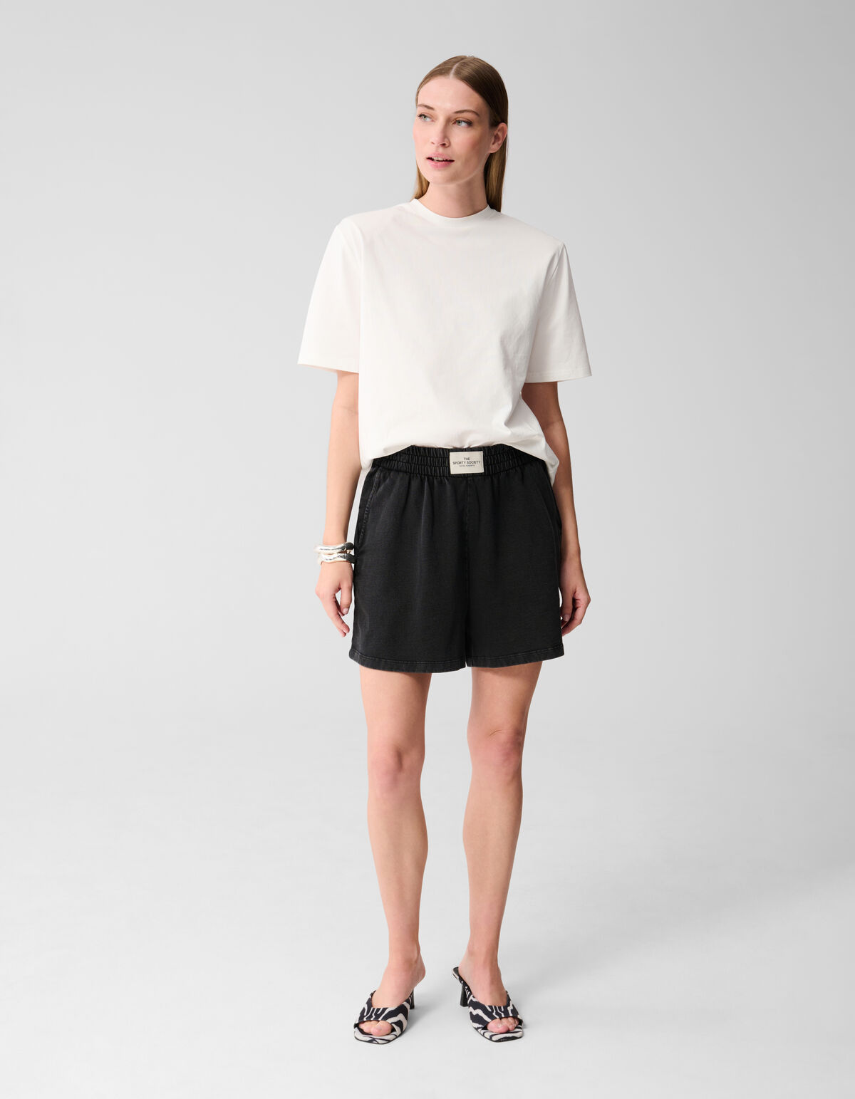 Gepolstertes T-shirt Weiß SHOEBY WOMEN