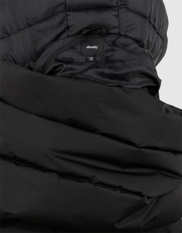 ange technische Pufferjacke in Schwarz SHOEBY BOYS