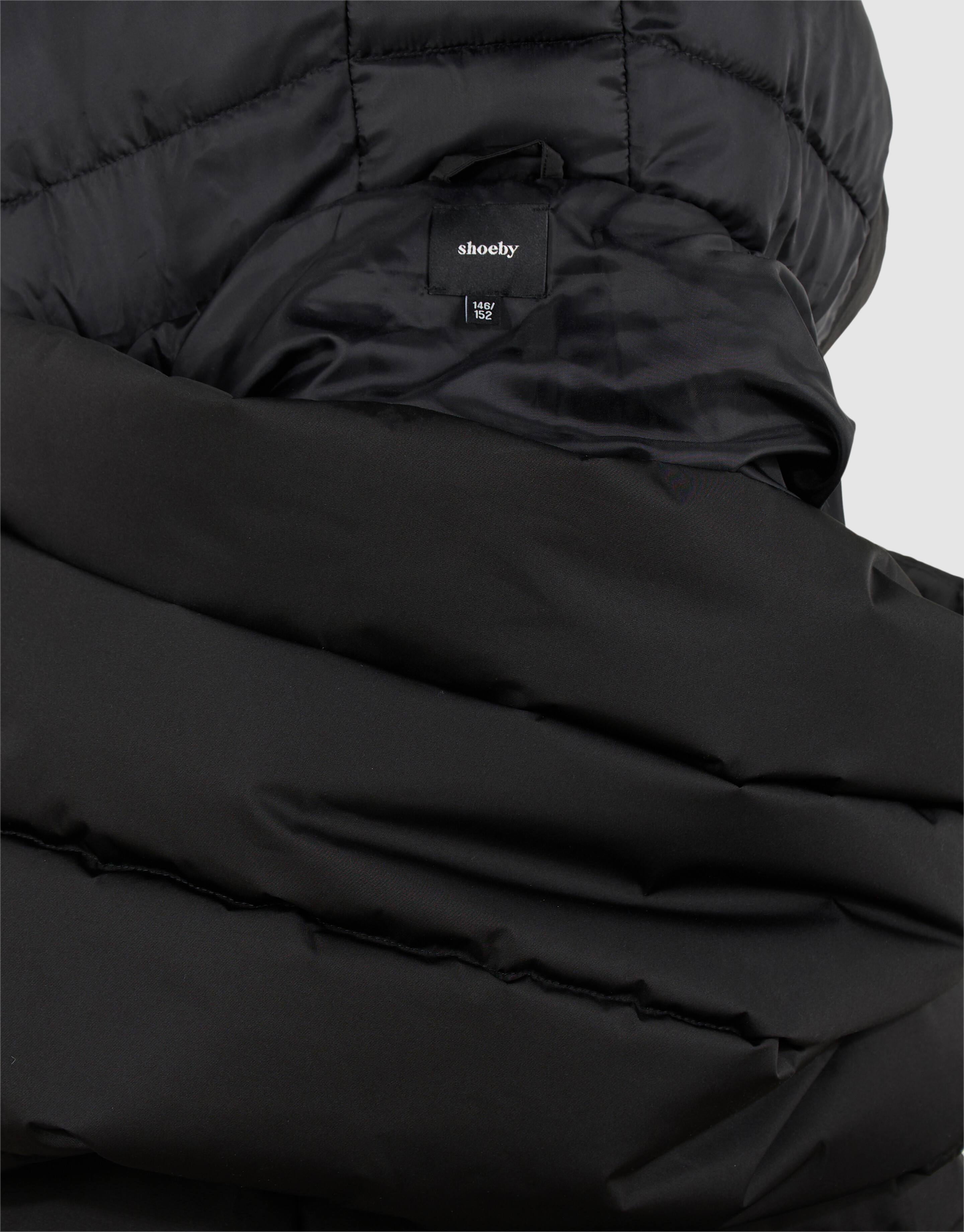 ange technische Pufferjacke in Schwarz SHOEBY BOYS