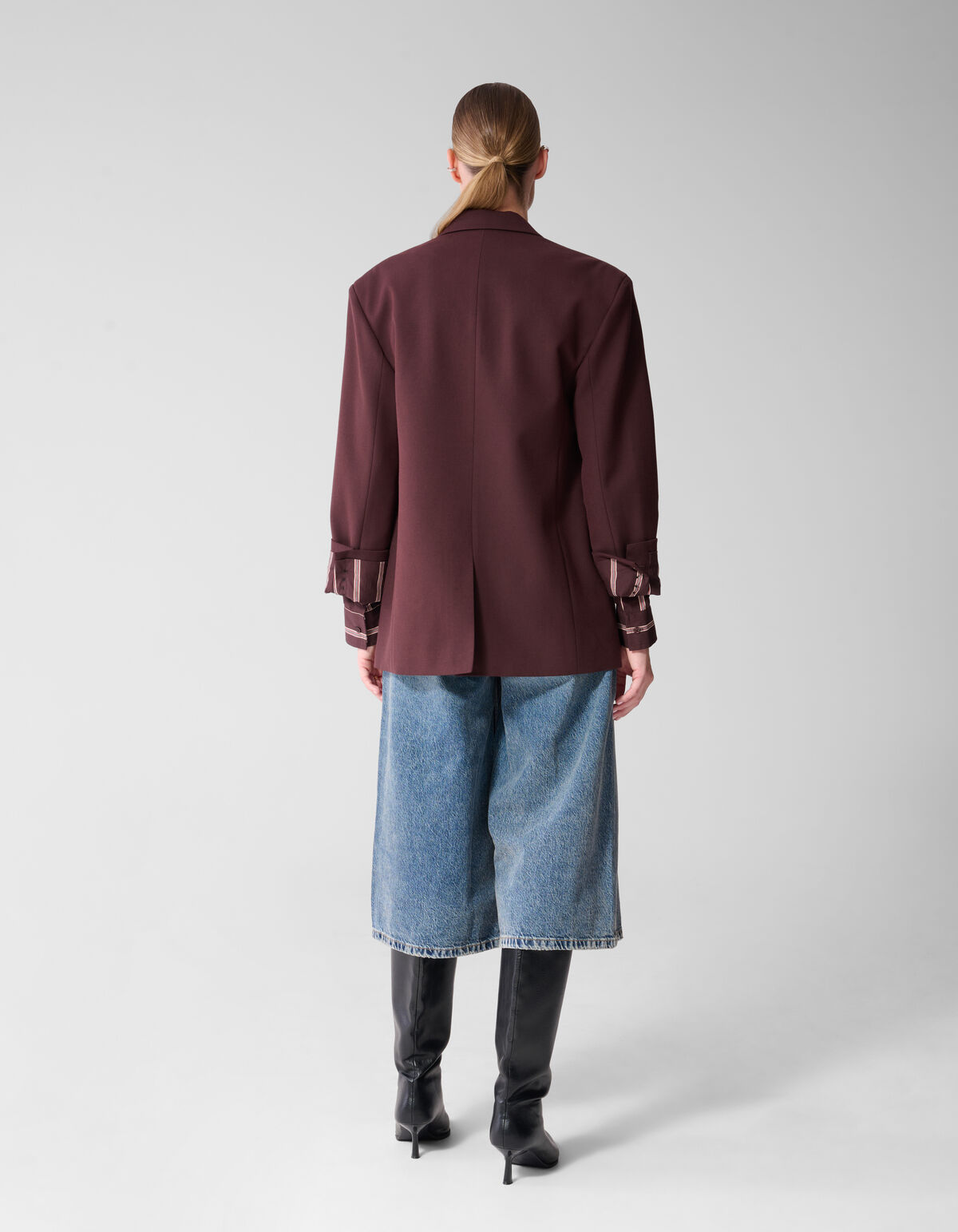 Double Layer Blazer Dunkelrot By Mieke SHOEBY WOMEN