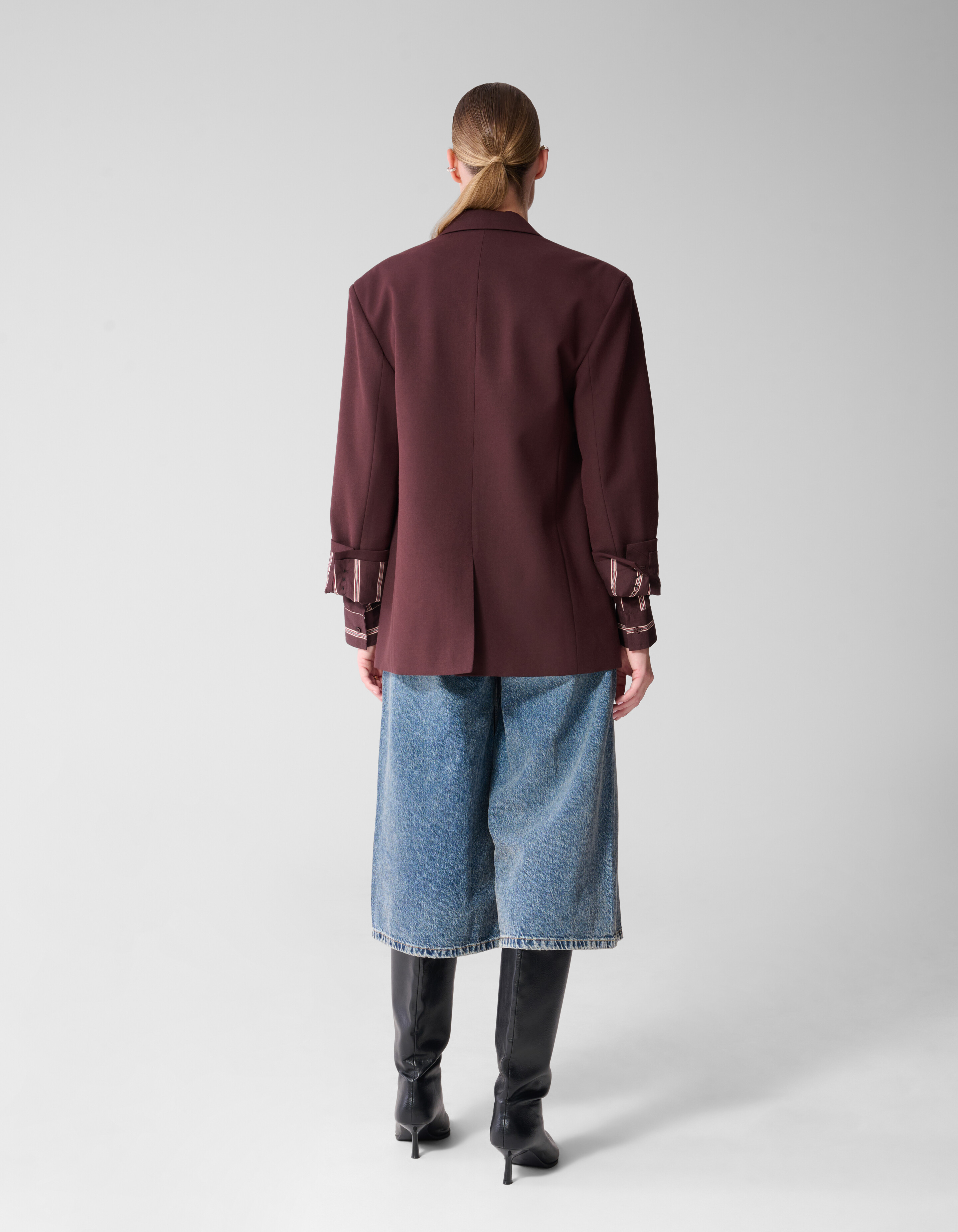 Double Layer Blazer Dunkelrot By Mieke SHOEBY WOMEN