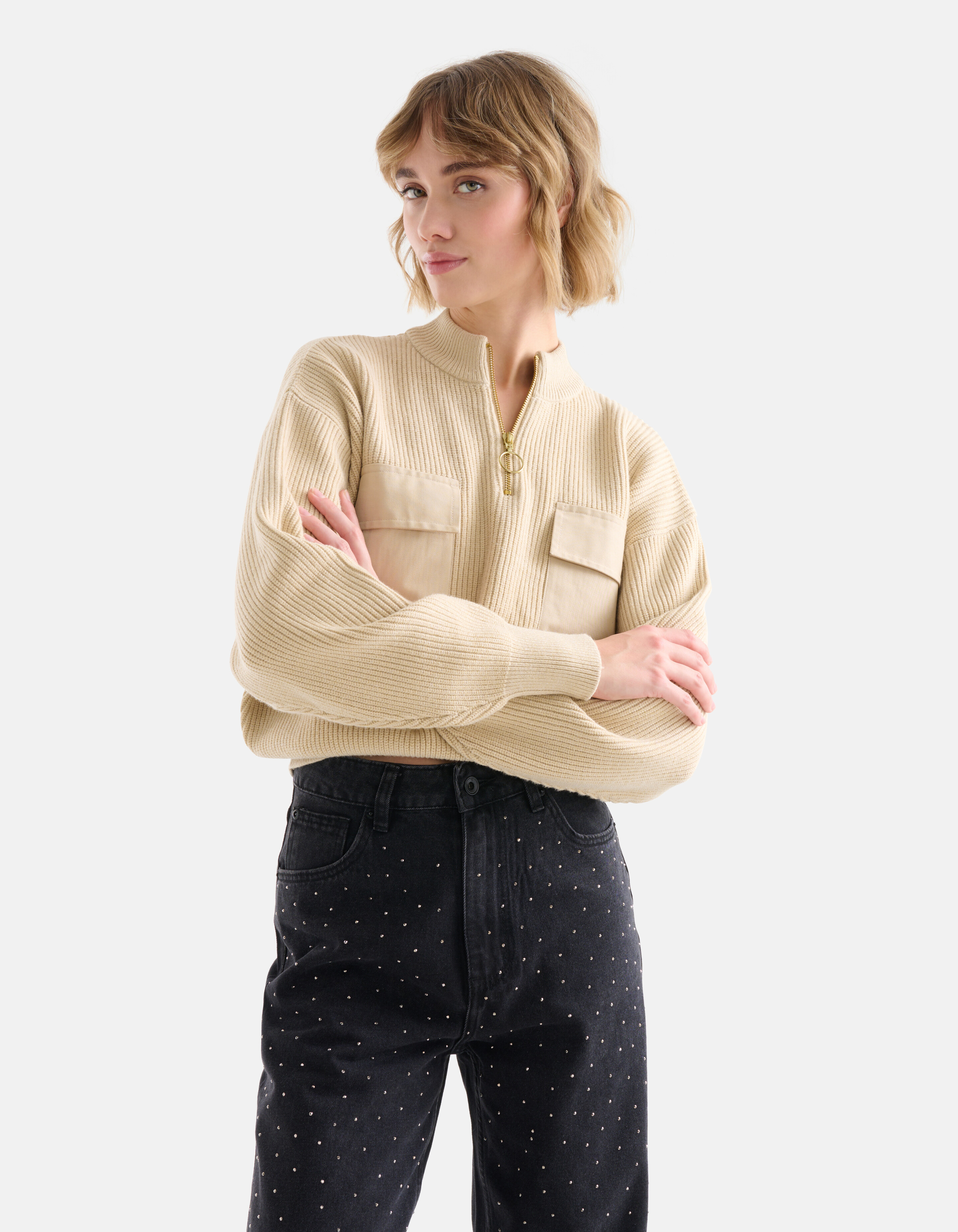 Cargo-Strickpullover SHOEBY WOMEN