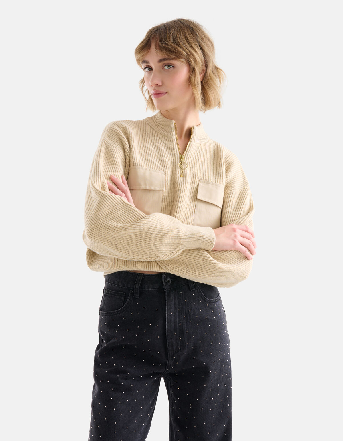 Cargo-Strickpullover SHOEBY WOMEN