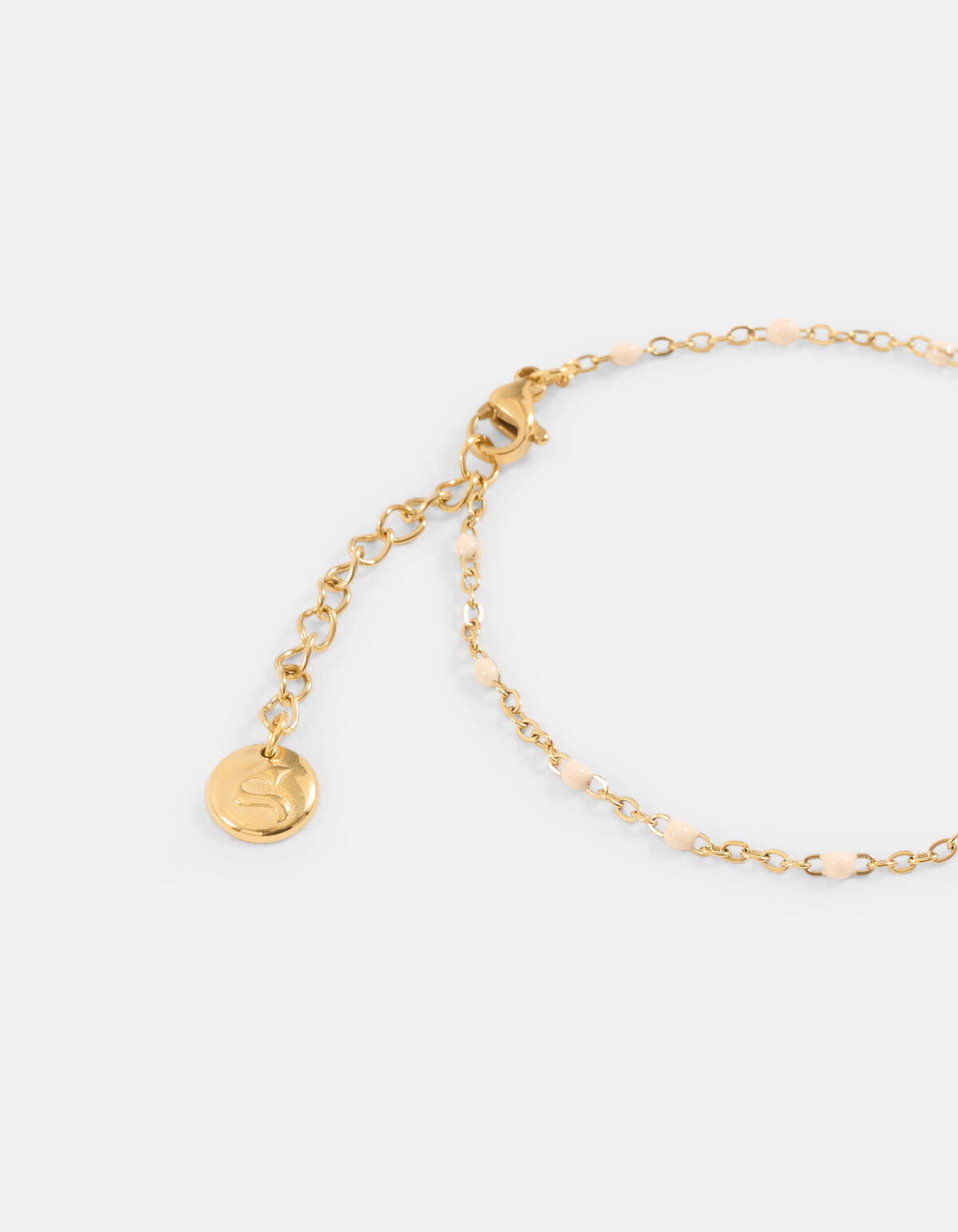 Schmales Armband Beige SHOEBY ACCESSOIRES