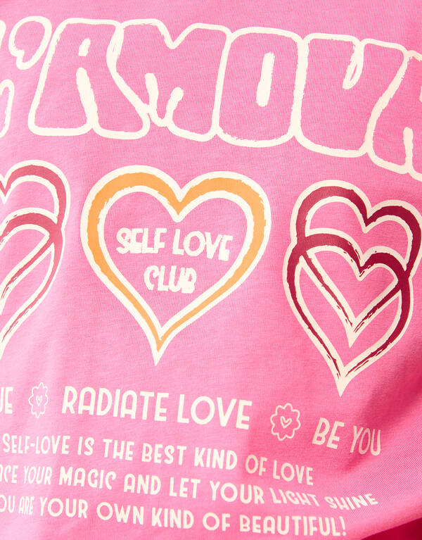 Selbstliebe Kunstwerk T-shirt Rosa SHOEBY GIRLS