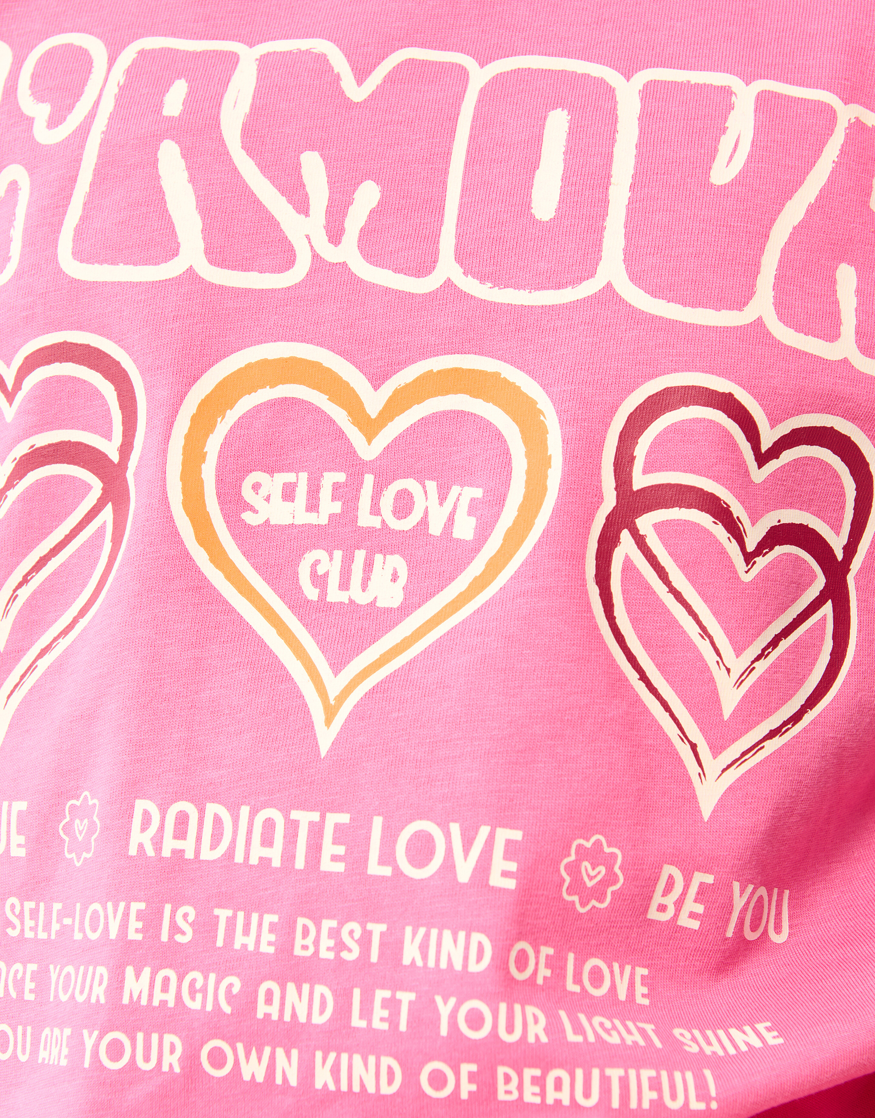 Selbstliebe Kunstwerk T-shirt Rosa SHOEBY GIRLS