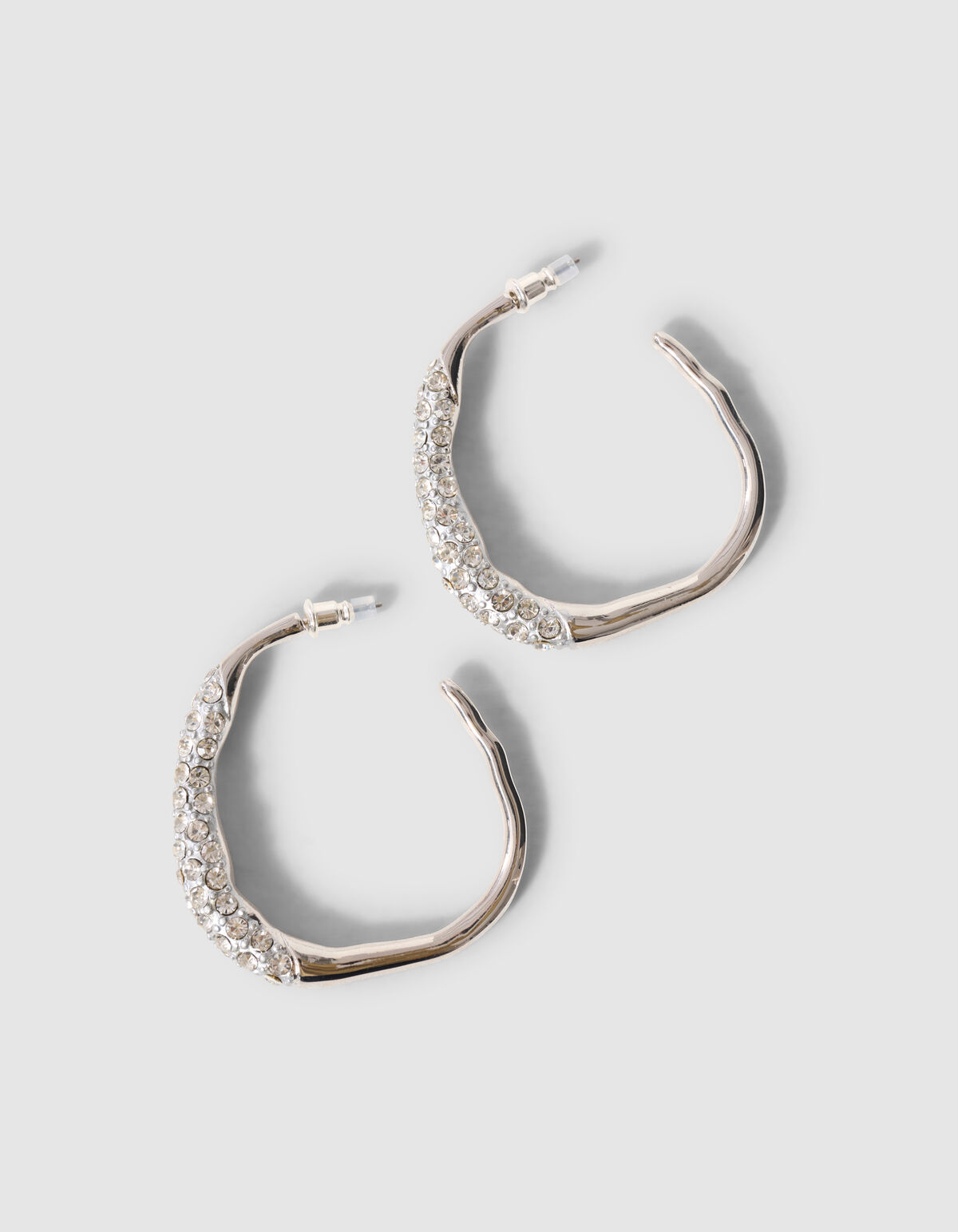 Strass Creolen Silber SHOEBY ACCESSOIRES