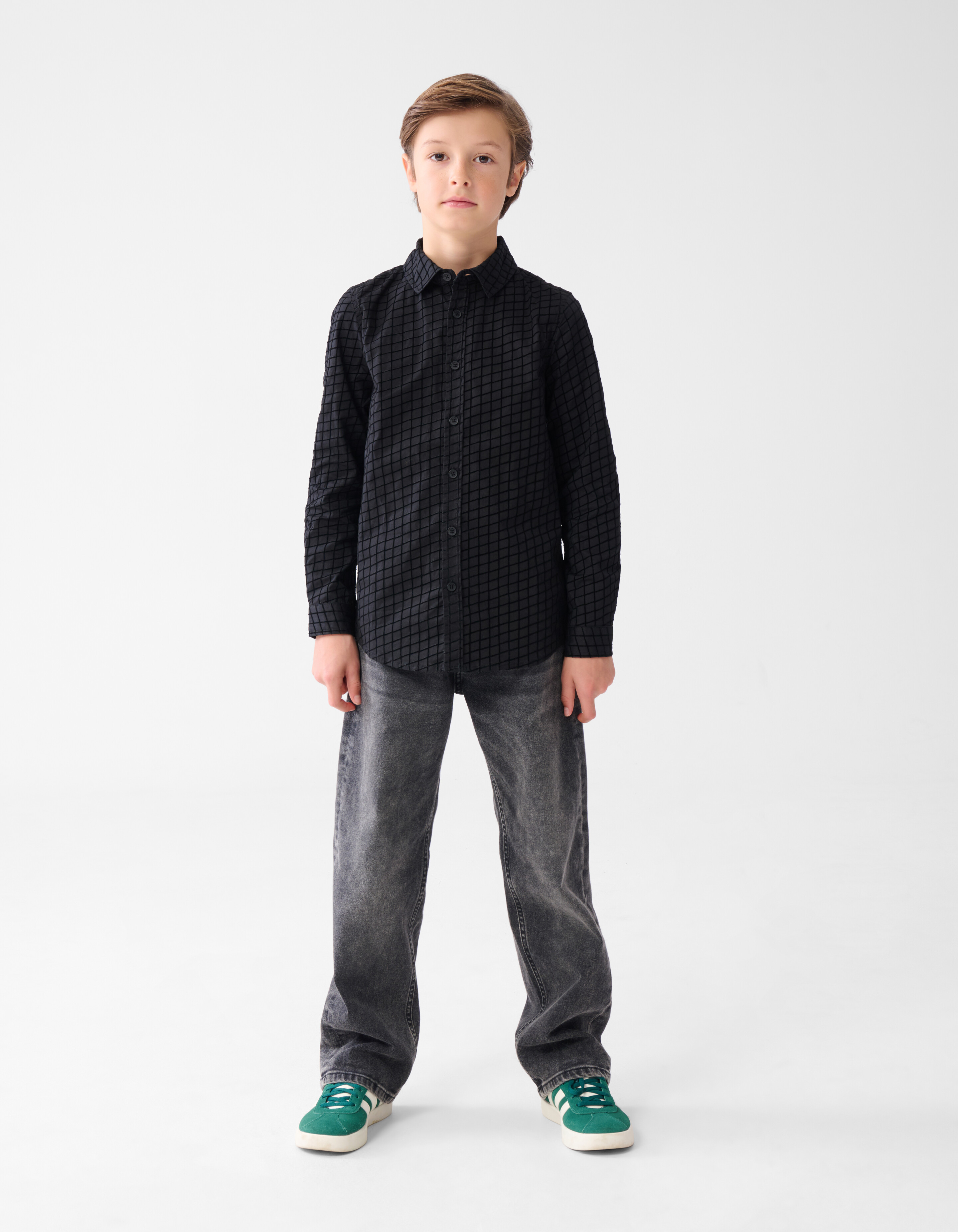 Flockdruck Shirt Schwarz SHOEBY BOYS