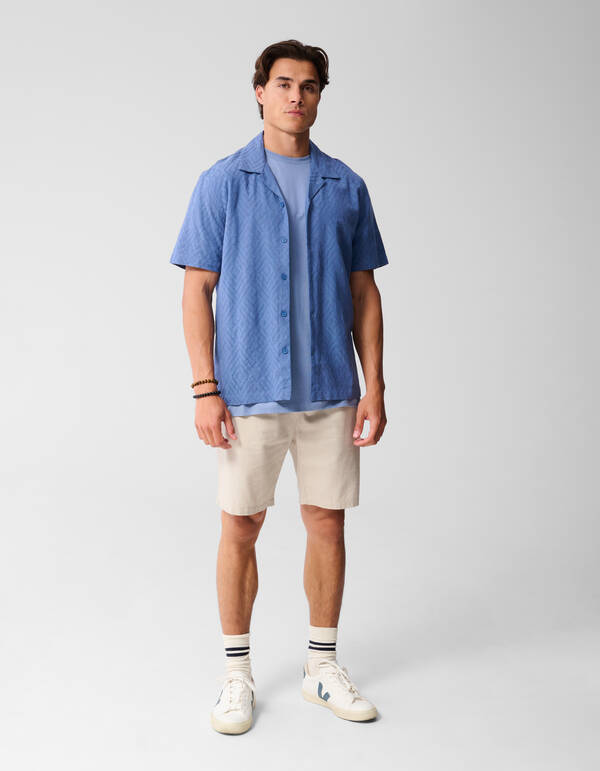 Jacquard-Hemd Hellblau SHOEBY MEN