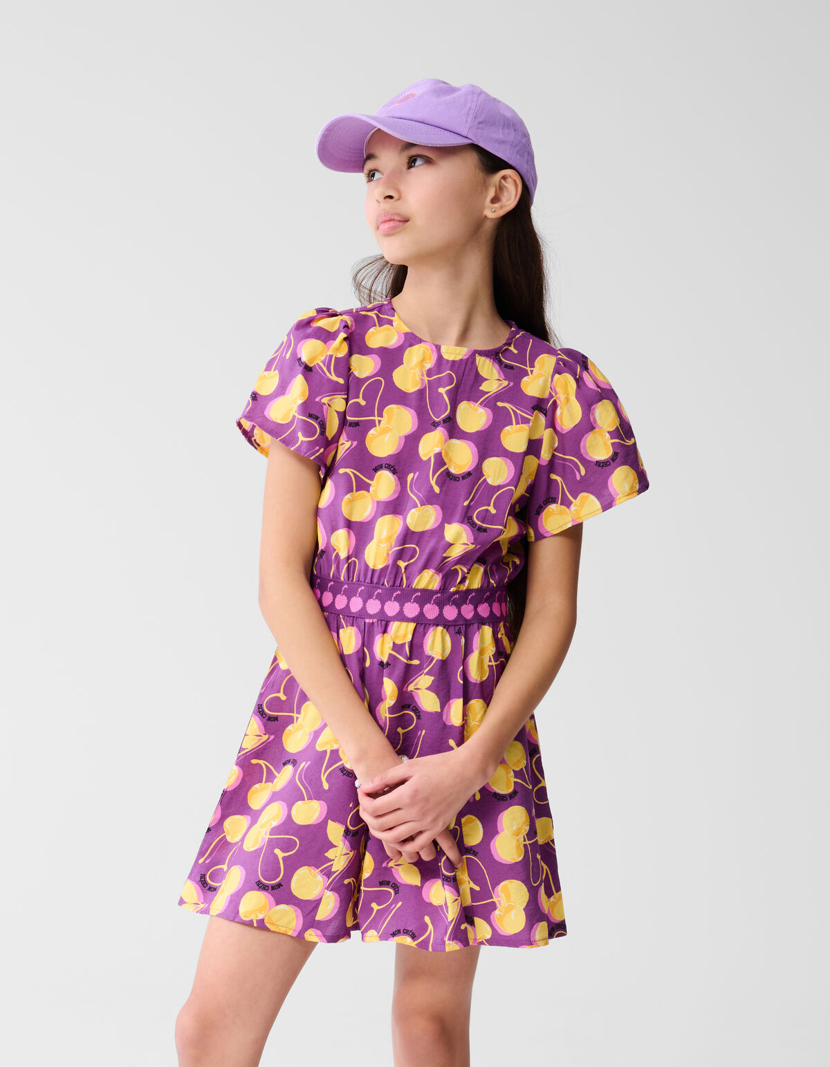 Fruit Artwork Kleid Dunkel Lila SHOEBY GIRLS