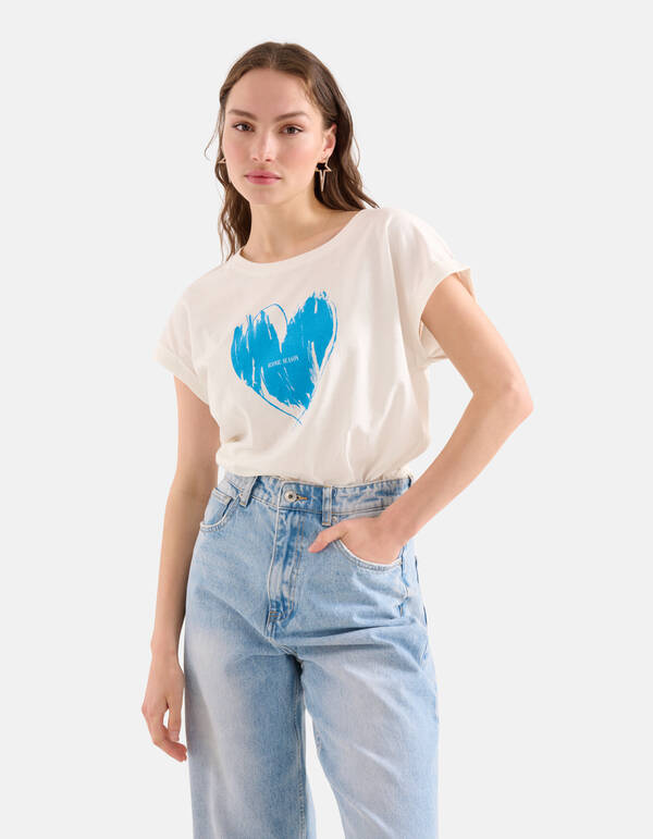Druck-T-Shirt Blau SHOEBY WOMEN