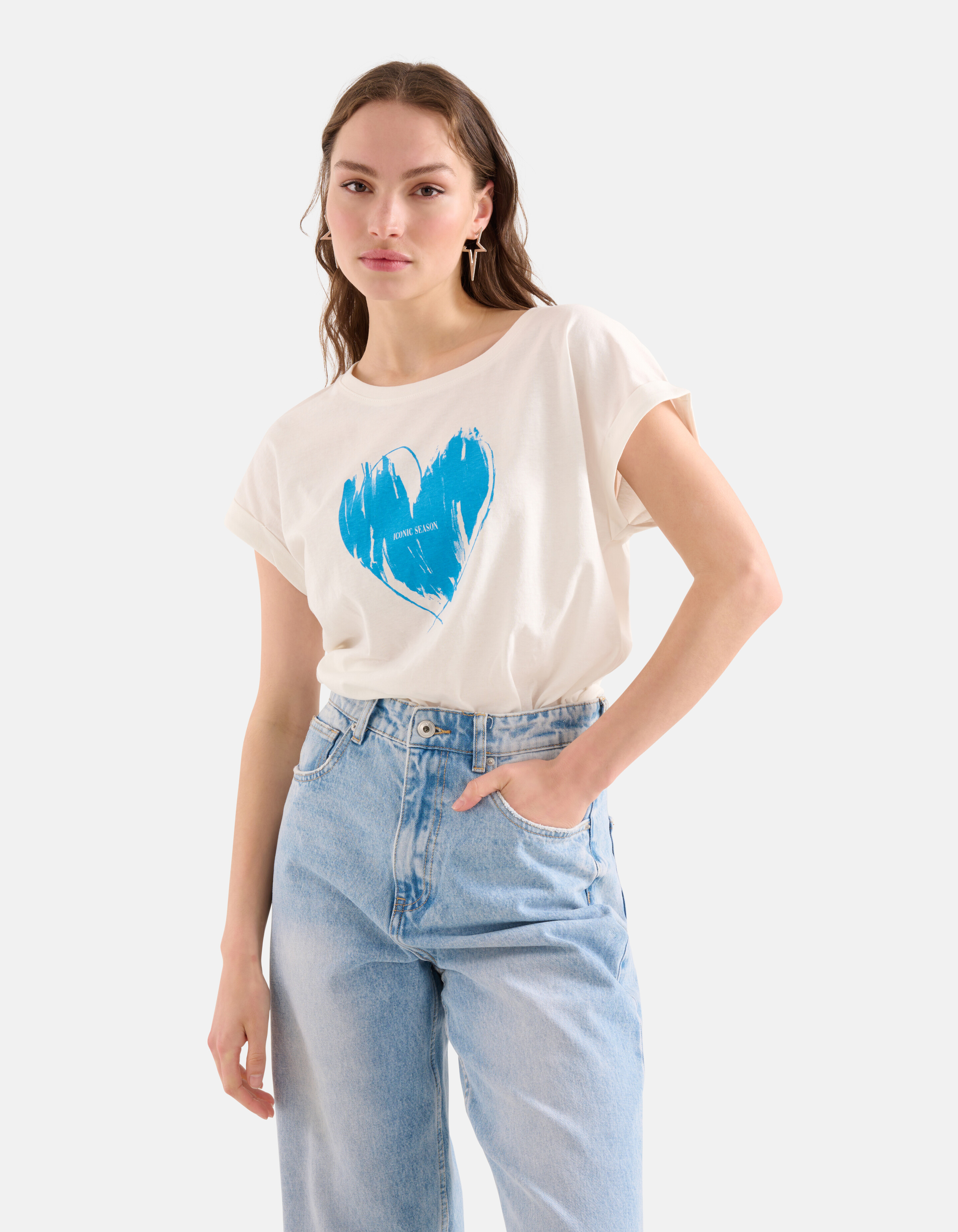 Druck-T-Shirt Blau SHOEBY WOMEN