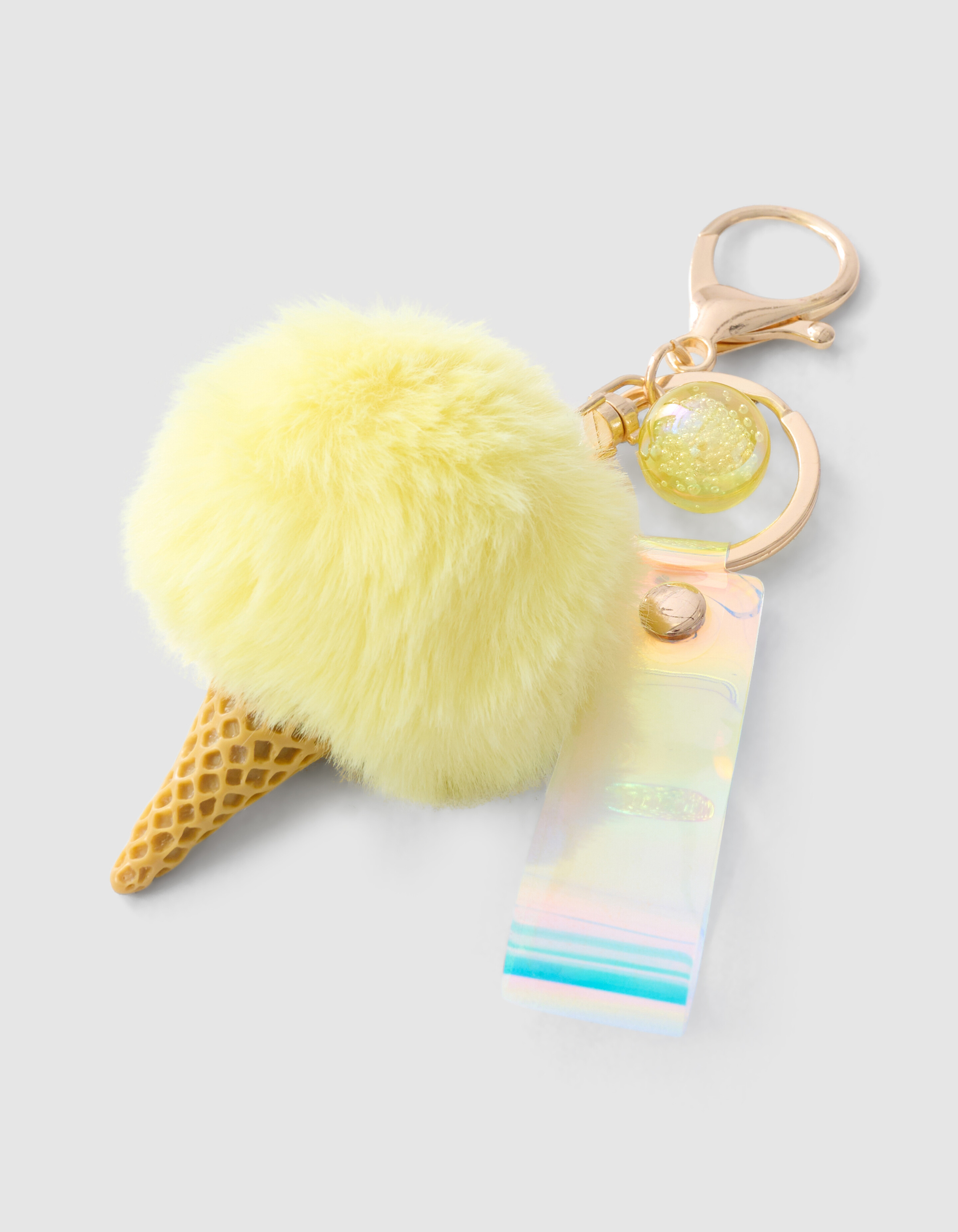 Eiscreme Schlüsselanhänger Hellgelb SHOEBY ACCESSOIRES