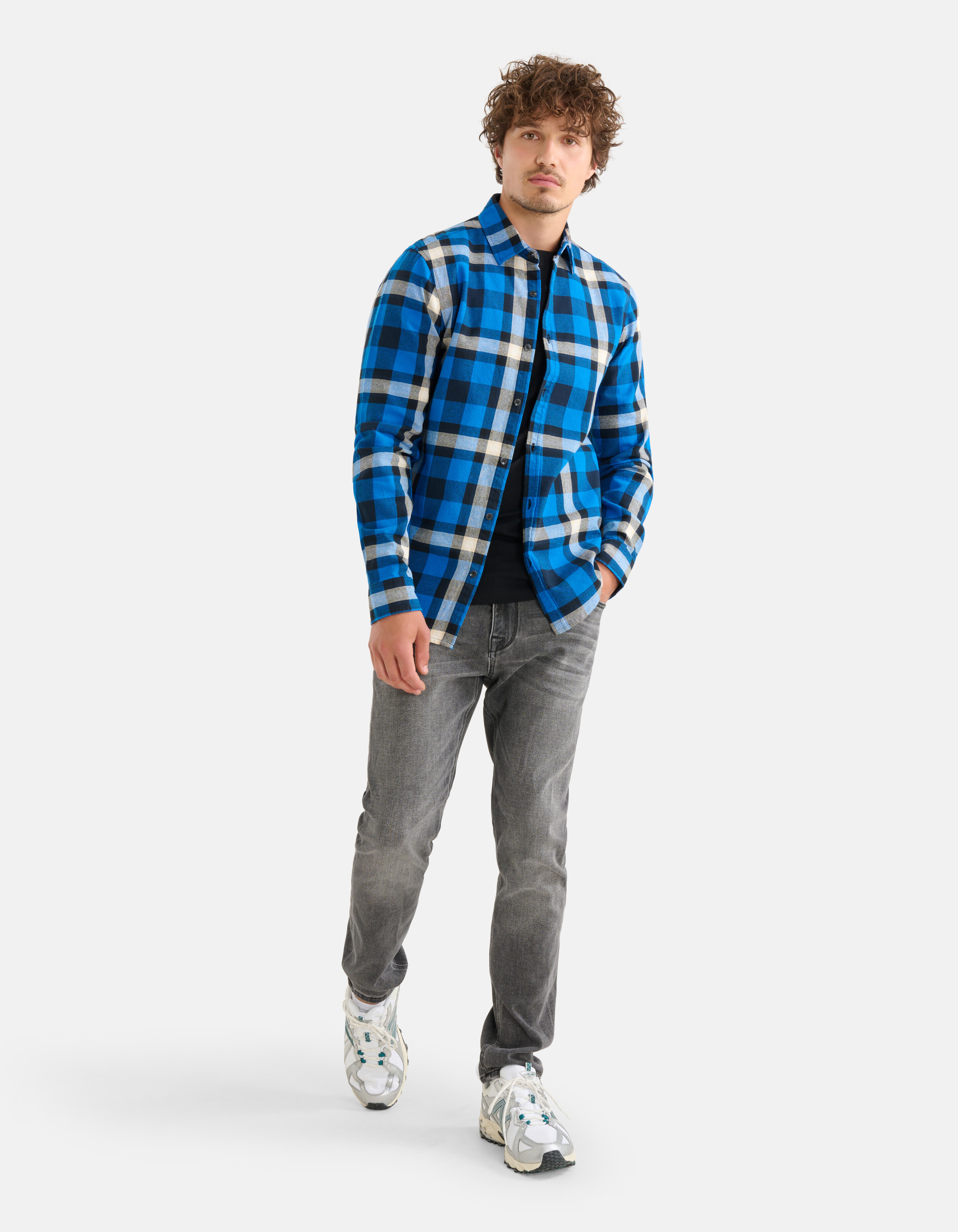 Kariertes Hemd Blau SHOEBY MEN