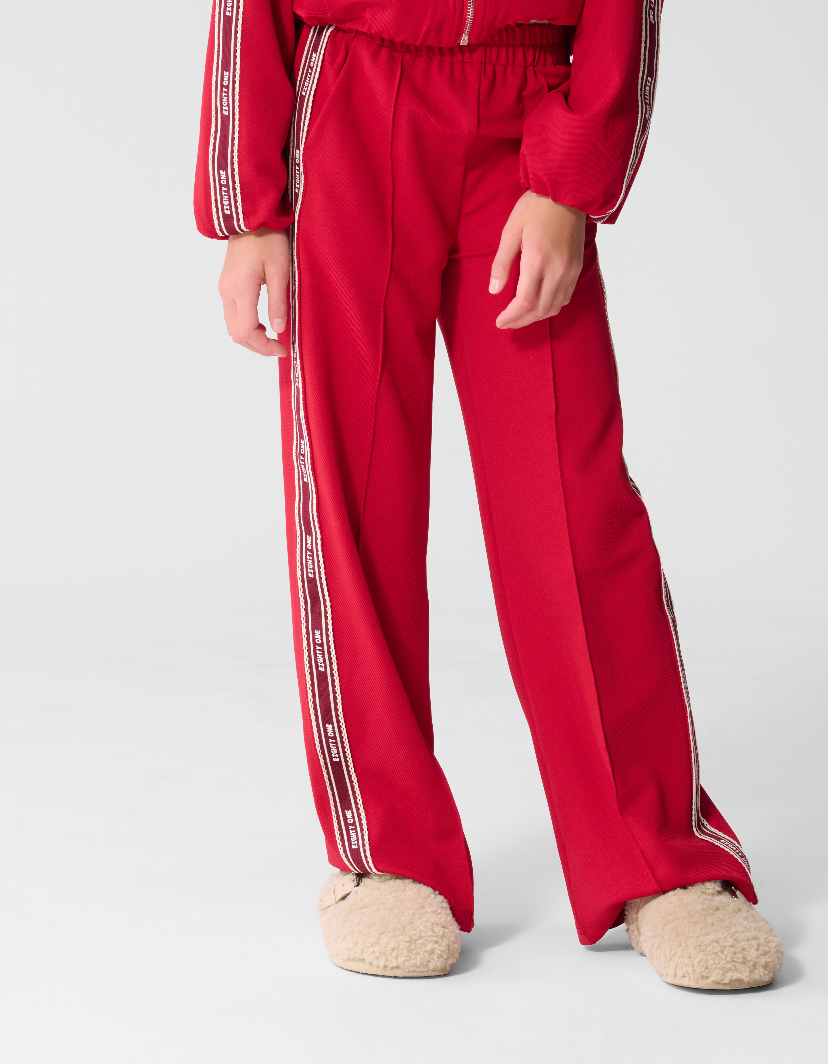 Hose mit weitem Bein und Streifenmuster Rot SHOEBY GIRLS