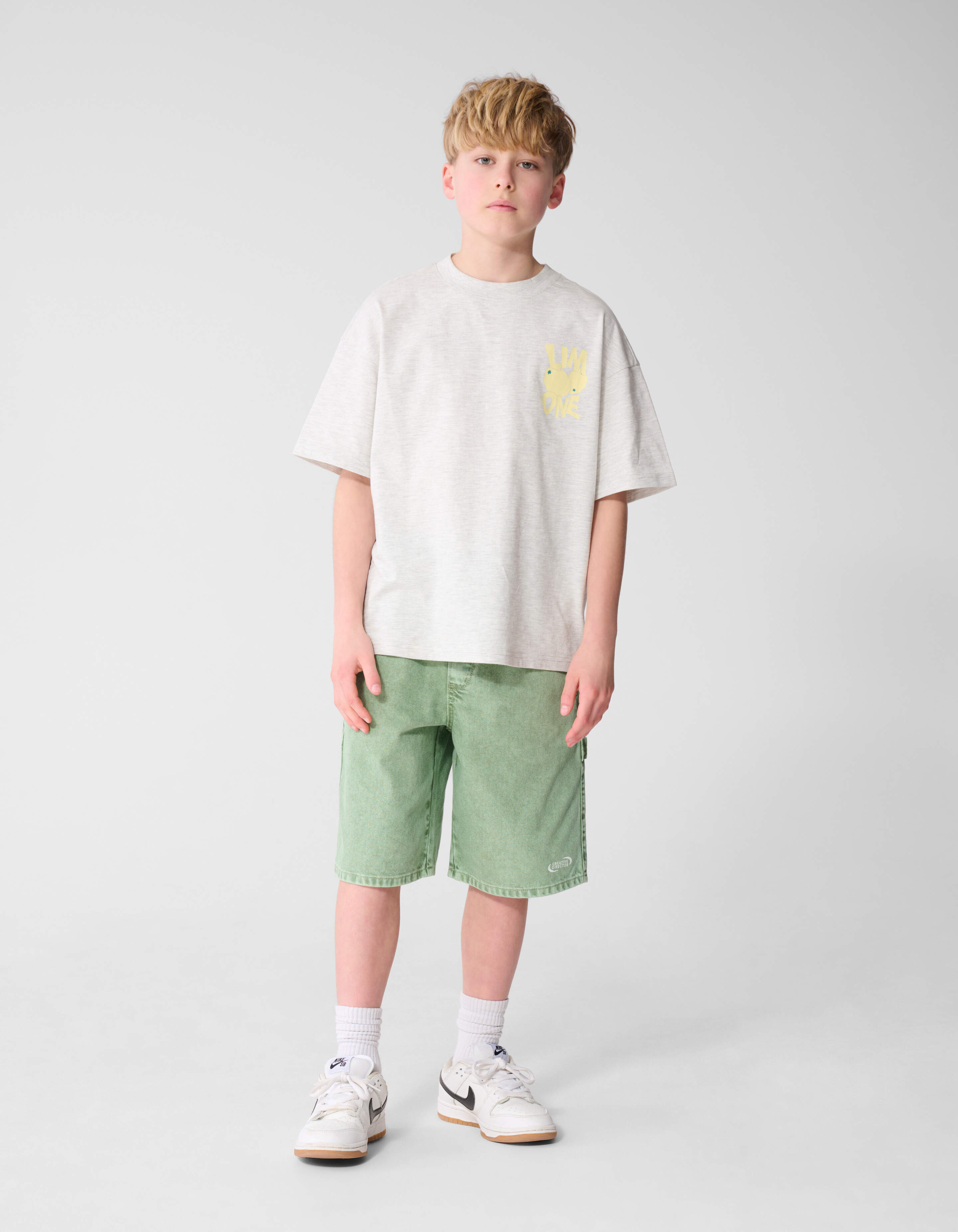 Citrus Artwork T-Shirt Hellgrau SHOEBY BOYS