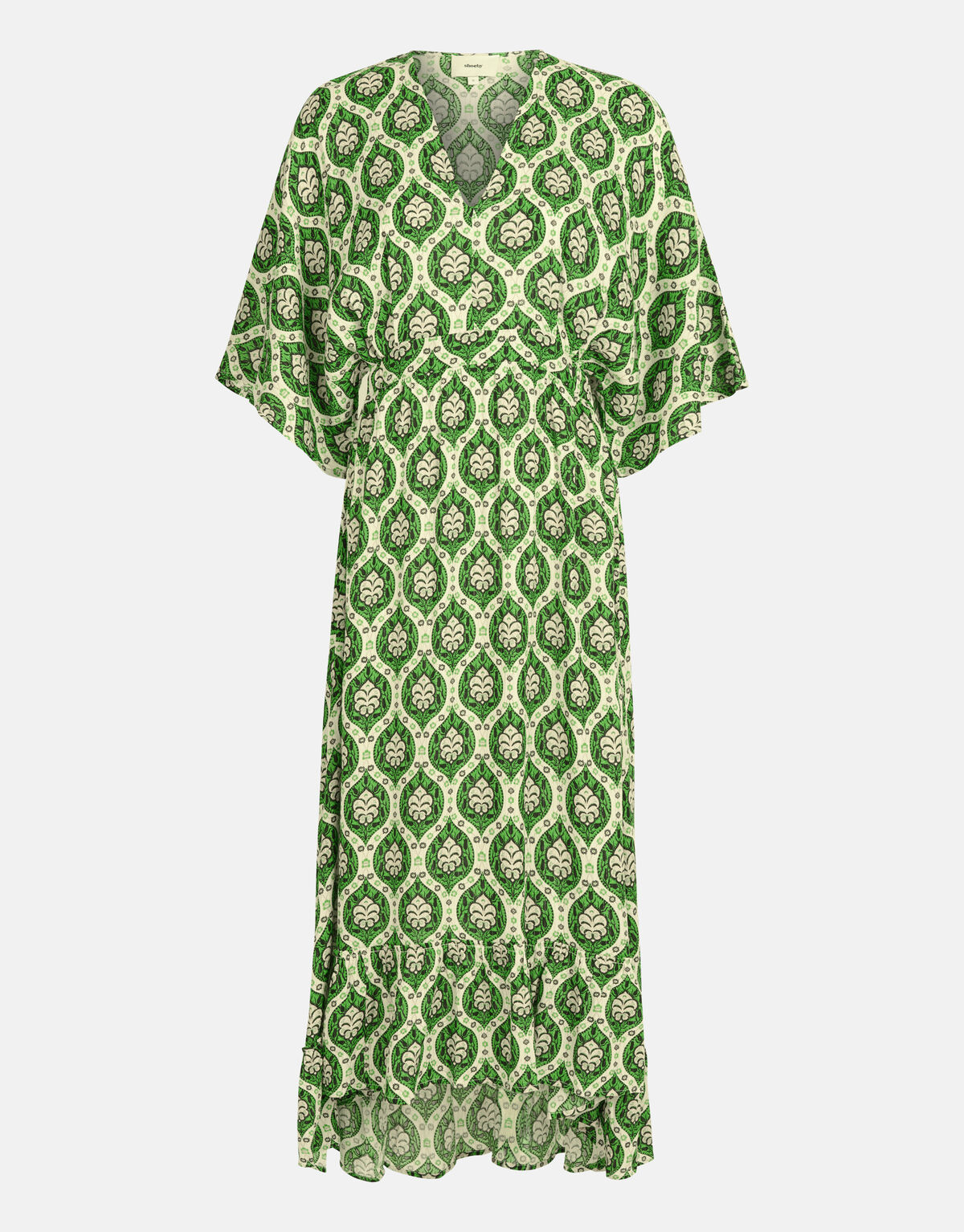 Grafik Lurex Maxikleid Gr&uuml;n SHOEBY WOMEN