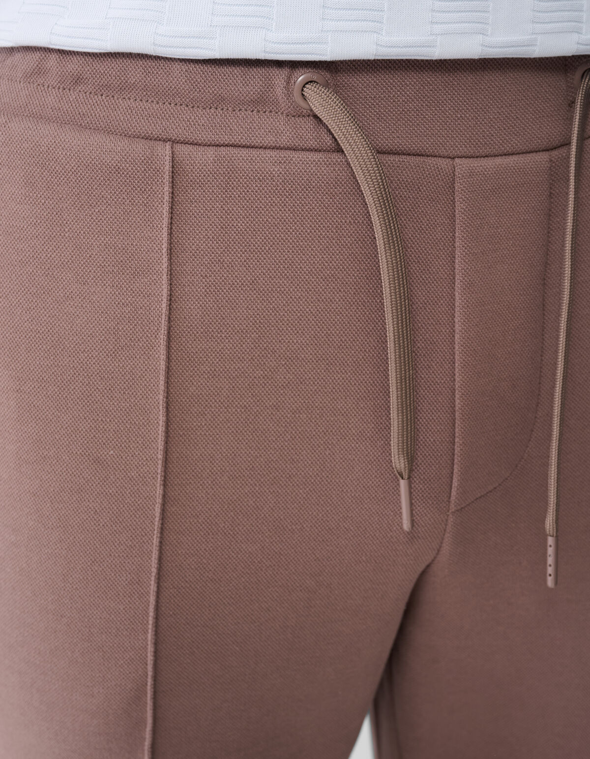 Pique Regular Fit Broek Taupe SHOEBY MEN